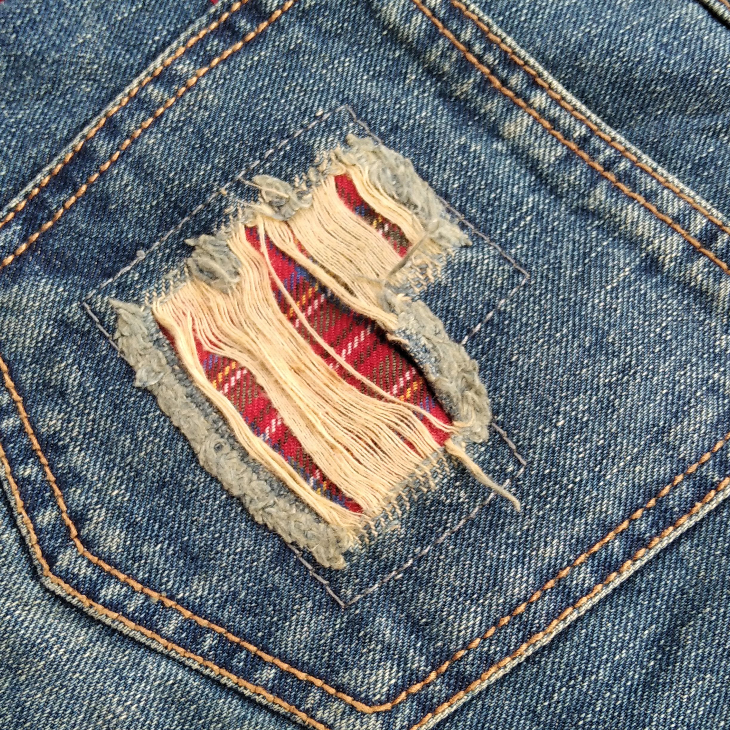 Hysteric Glamour Vintage Y2K J-HONEY Japanese Brand Punk Denim Short Size US 30 / EU 46 - 5 Thumbnail