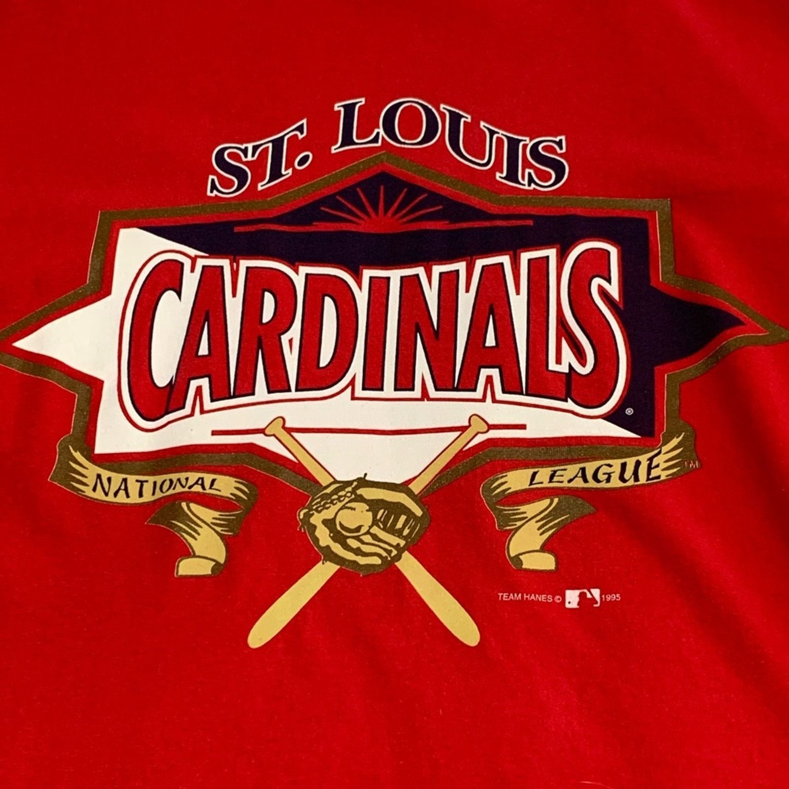 Vintage VINTAGE SINGLE STITCH 1995 ST. LOUIS CARDINALS MLB LARGE Size US L / EU 52-54 / 3 - 3 Thumbnail