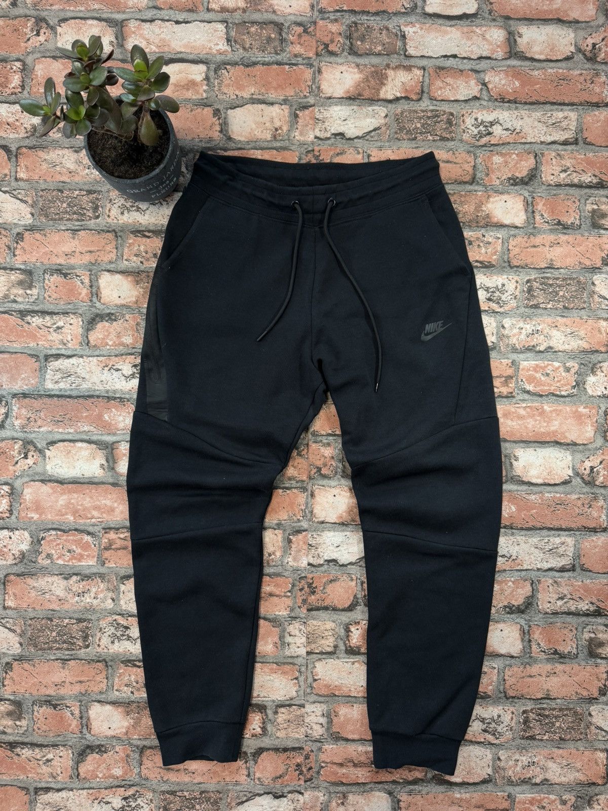 Nike × Vintage 90’s NIKE TECH FLEECE RARE ZIP MULTI LOGO RETRO Y2K PANTS Size US 32 / EU 48 - 1 Thumbnail