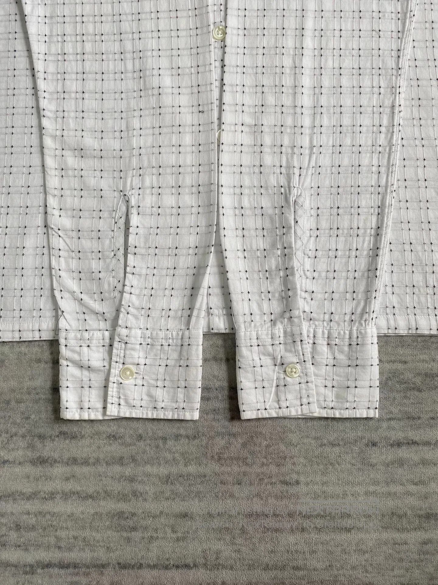 VINNY's vintage black and white check long sleeve shirt. Size US M / EU 48-50 / 2 - 6 Thumbnail