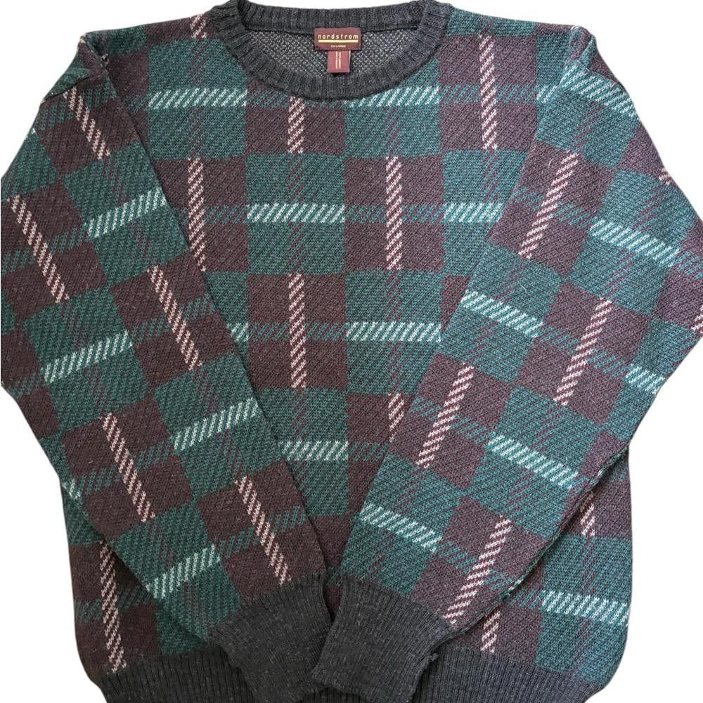 Nordstrom Nordstrom Vintage 100% Merino Wool 90s Crewneck Sweater Size US XL / EU 56 / 4 - 11 Thumbnail