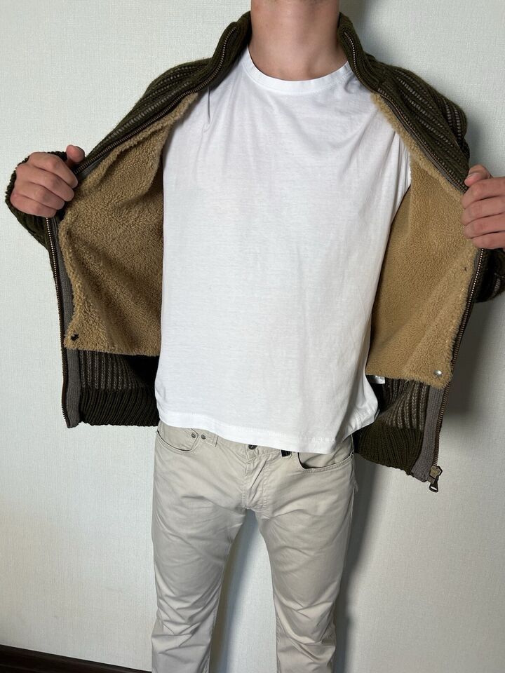 Dolce & Gabbana Dolce&Gabbana Cardigan Lining Lamb Fur Brown Size M Size US M / EU 48-50 / 2 - 6 Thumbnail