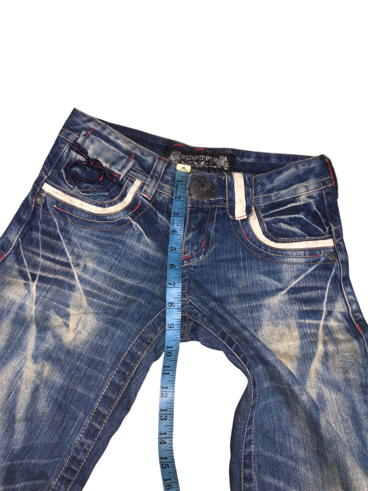 Designer × Japanese Brand × Vintage Vintage Japanese Brand Red Pepper Denim Jeans Size US 30 / EU 46 - 4 Thumbnail
