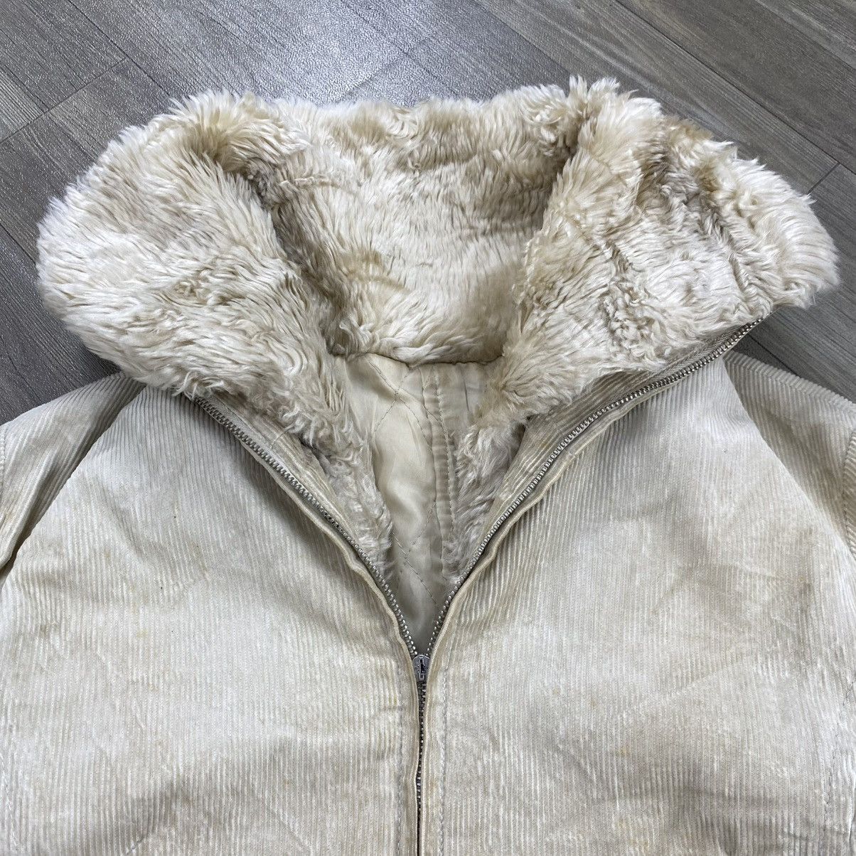 If Six Was Nine 2000s Clear Weather Faux Fur Lgb Goa Corduroy Coat Jacket Size US M / EU 48-50 / 2 - 12 Thumbnail