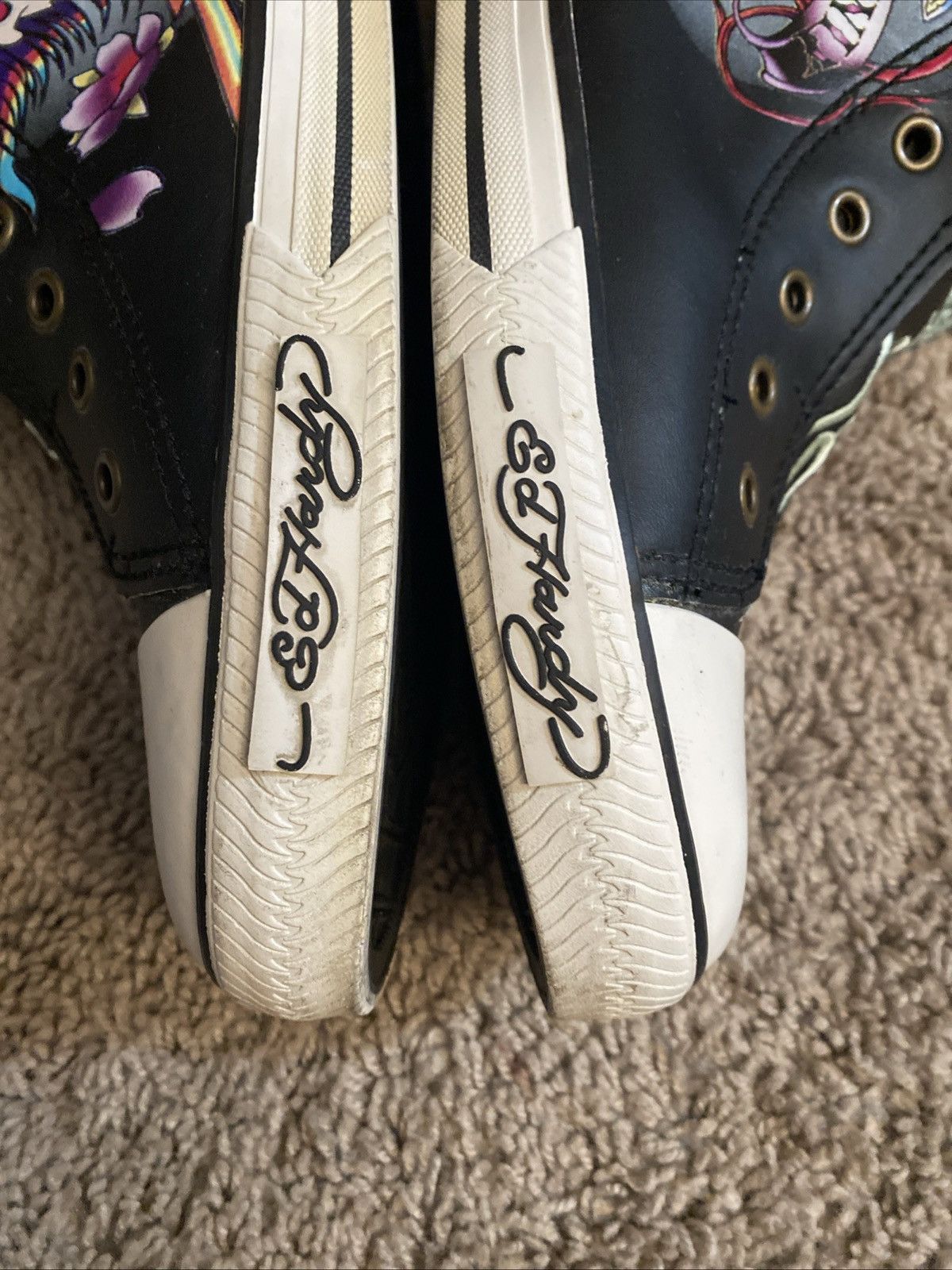 Ed Hardy Rare!Vintage Y2K Ed Hardy Hi top Sneakers size 11 Size US 11 / EU 44 - 15 Thumbnail