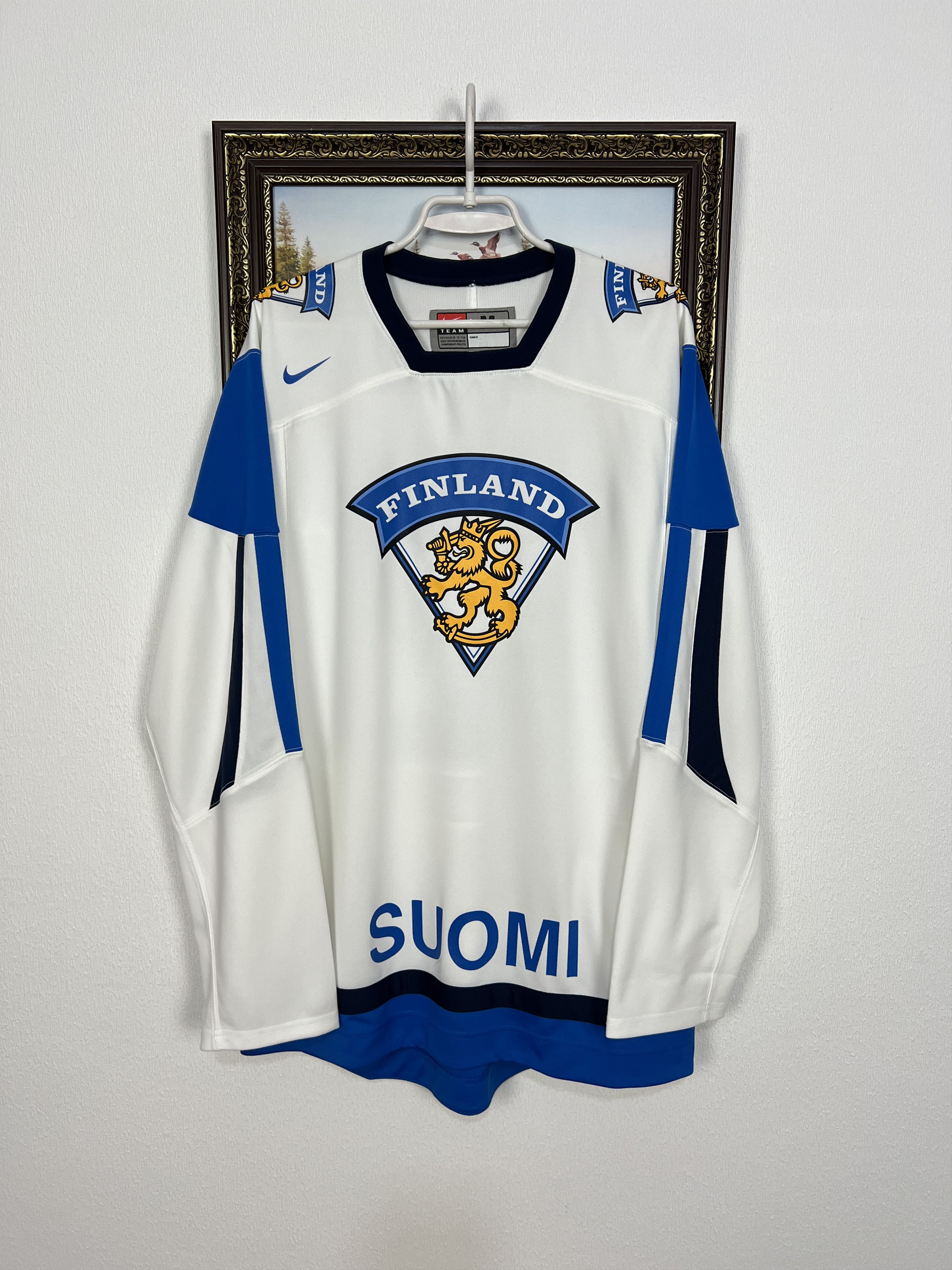 Nike Finland Ice Hockey National Team Jersey #12 Morko Shirt Size US M / EU 48-50 / 2 - 3 Thumbnail