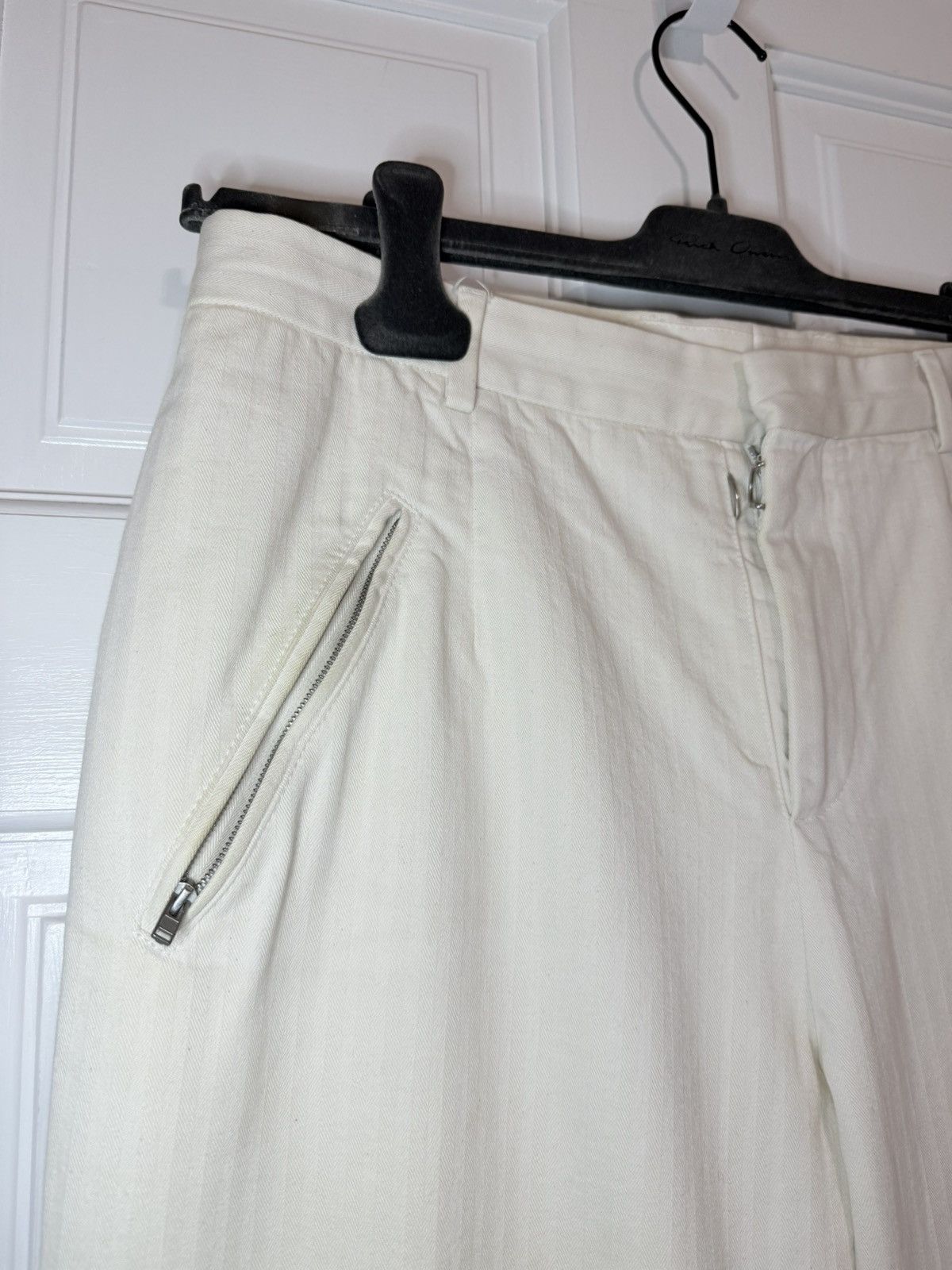 Maison Margiela Tailored Trousers Ivory AW21 Size 48S - 2 Thumbnail