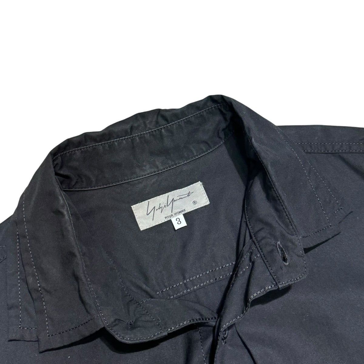 Yohji Yamamoto yohji yamamoto collar long sleeve long shirt HV-B51-016 Size US L / EU 52-54 / 3 - 3 Thumbnail