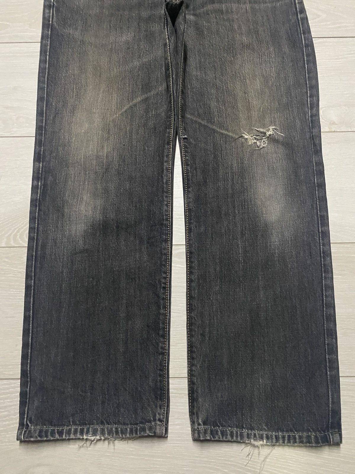 Edwin Vtg Edwin International Basic 403 Black Denim Loose Jeans Size US 34 / EU 50 - 5 Thumbnail