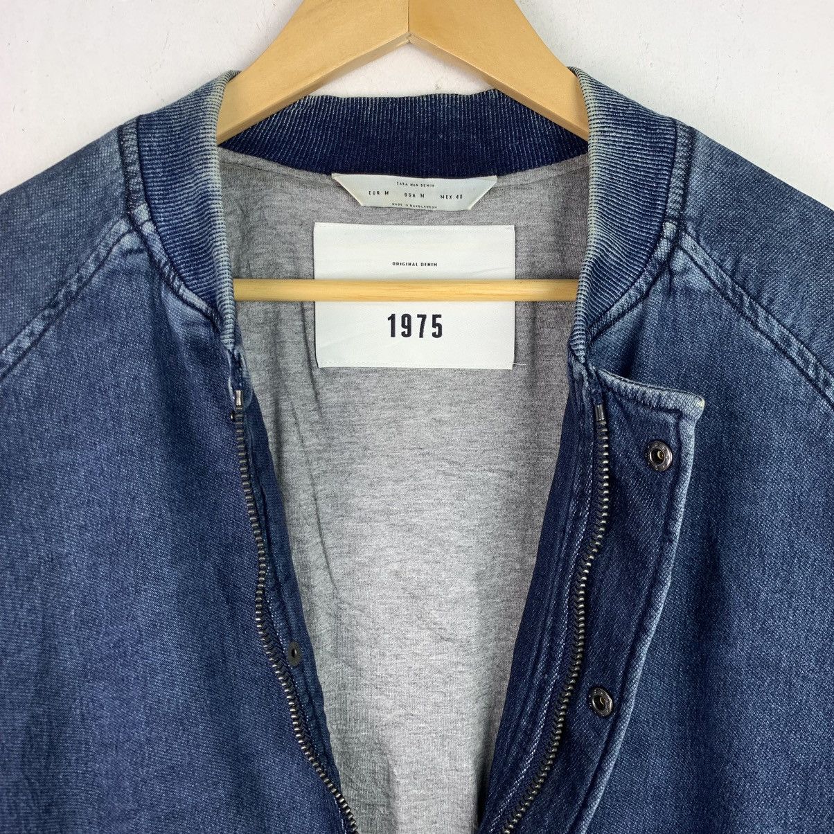 Vintage × Zara Vintage Zara 1975 Denim Bomber Jacket Size US M / EU 48-50 / 2 - 11 Thumbnail