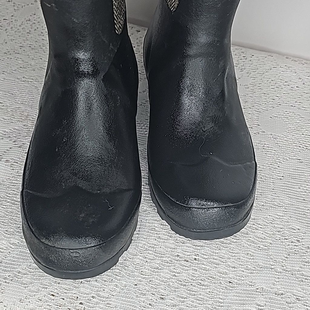 The Unbranded Brand Chooka Herringbone mid rise classic rain waterproof boots 6 Size US 6 / IT 36 - 4 Thumbnail