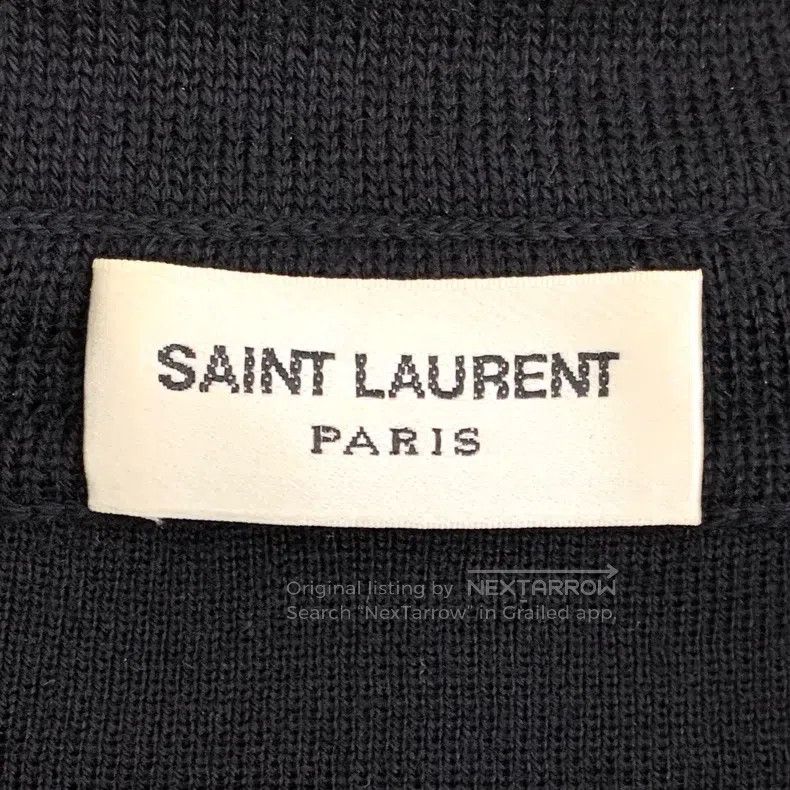 Saint Laurent Paris Saint Laurent Paris Black Wool Notched Lapel Single Breast Size US S / EU 44-46 / 1 - 5 Thumbnail