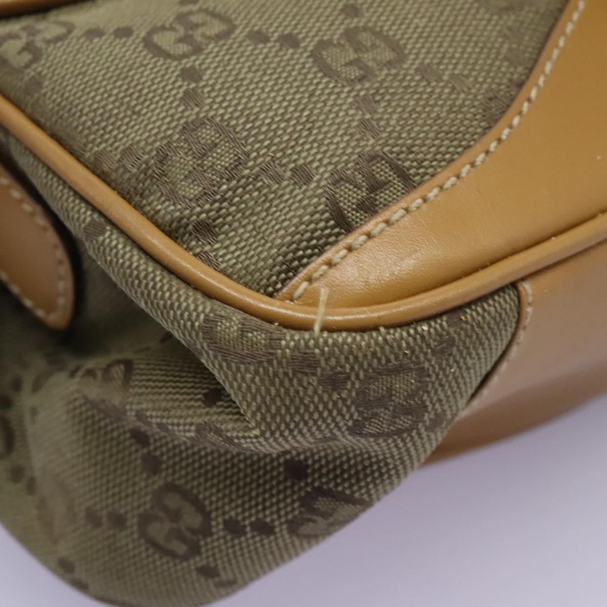 Gucci GUCCI GG Canvas Shoulder Bag Beige Gold Size ONE SIZE - 15 Thumbnail