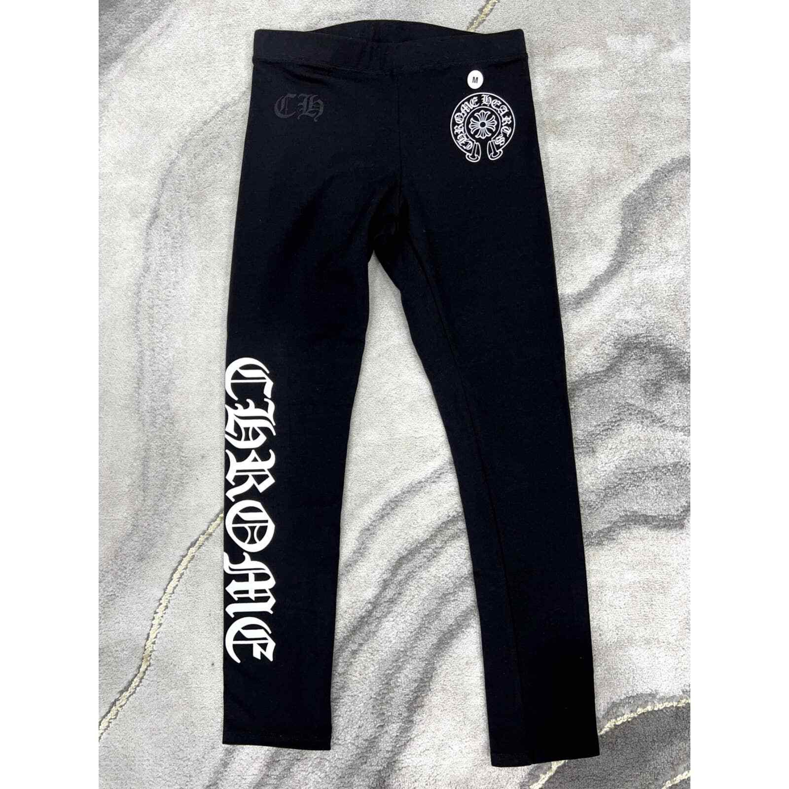 Chrome Hearts Chrome Hearts Script Horseshoe Tattoo Leggings Yoga Pants M Size 30" / US 8 / IT 44 - 2 Thumbnail