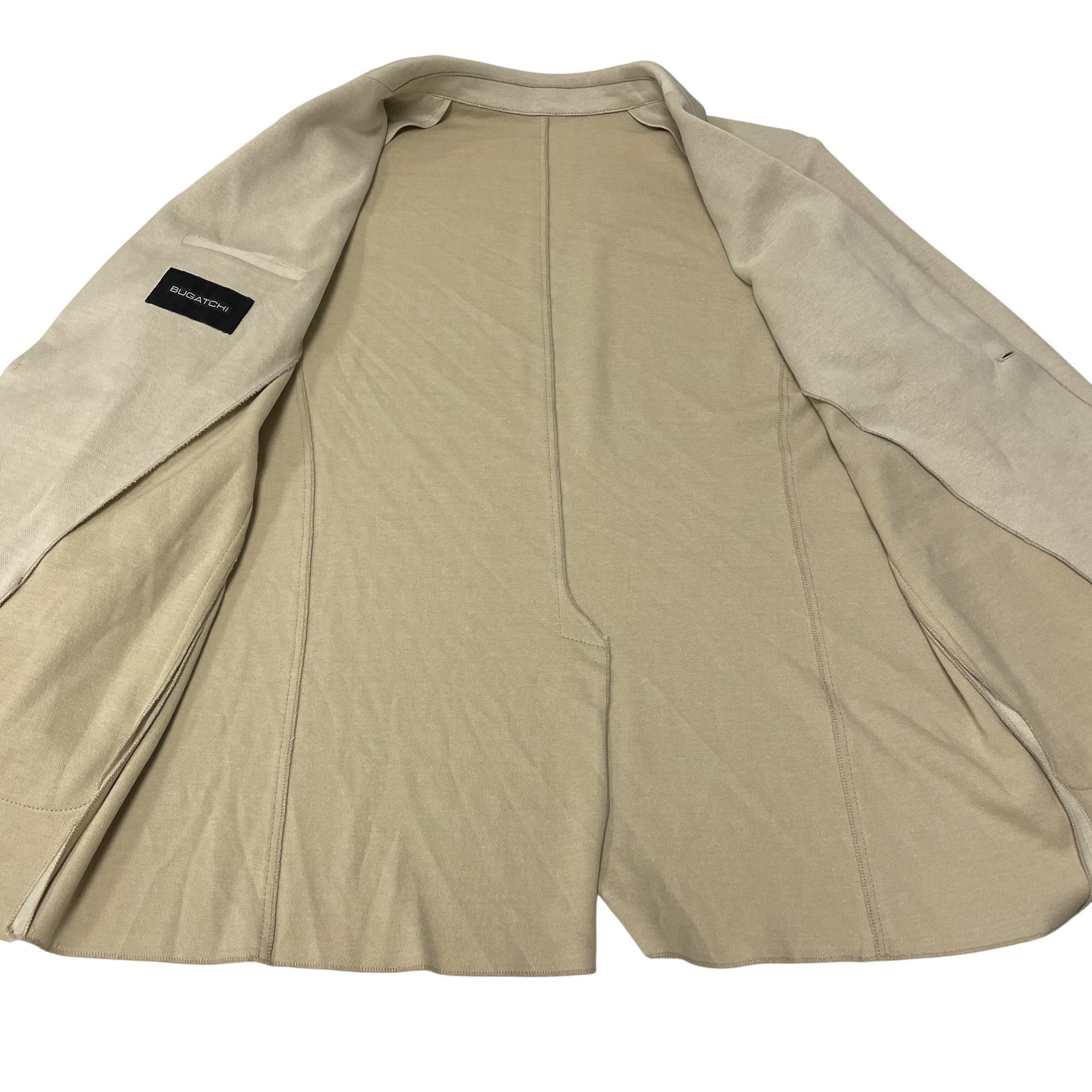 BUGATCHI Bugatchi Italy Natural SAND Sport Coat KNIT Cotton Jacket Size 40R - 7 Thumbnail