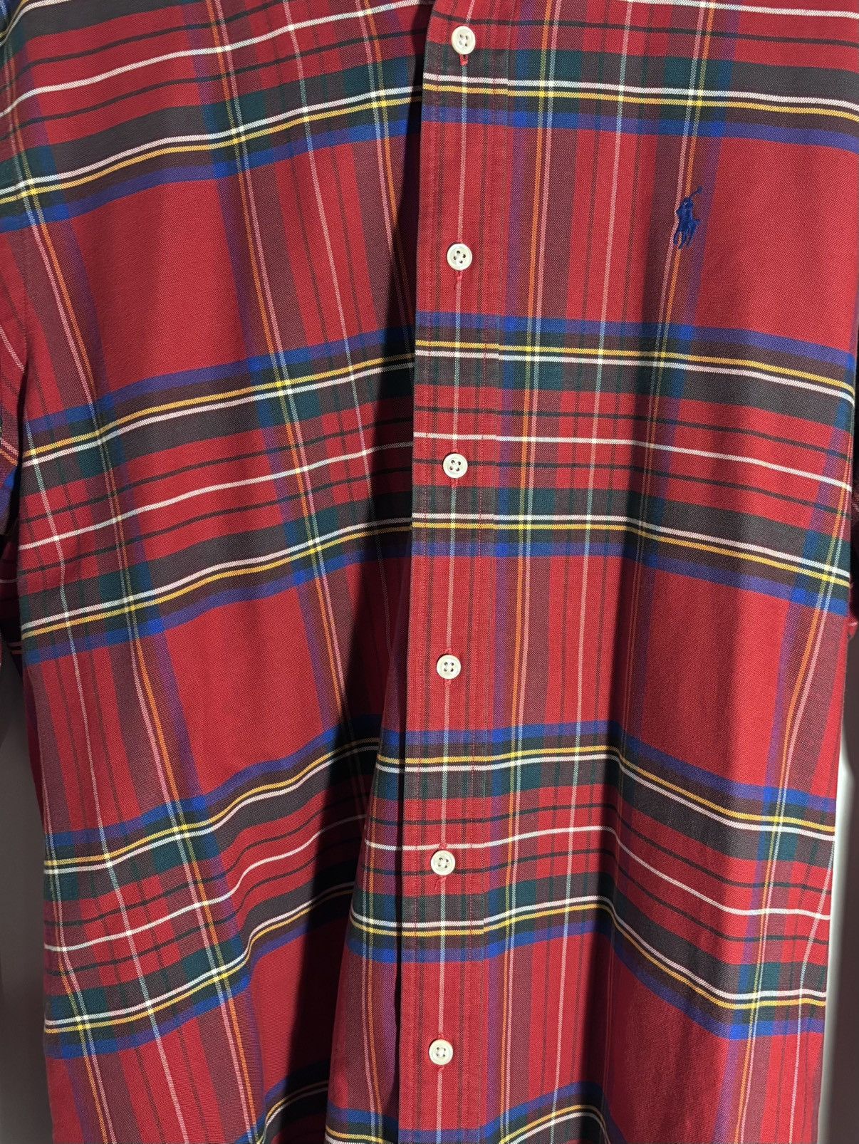Ralph Lauren RALPH LAUREN | NWOT Classic Red Plaid Button-Down Shirt Size US L / EU 52-54 / 3 - 2 Thumbnail