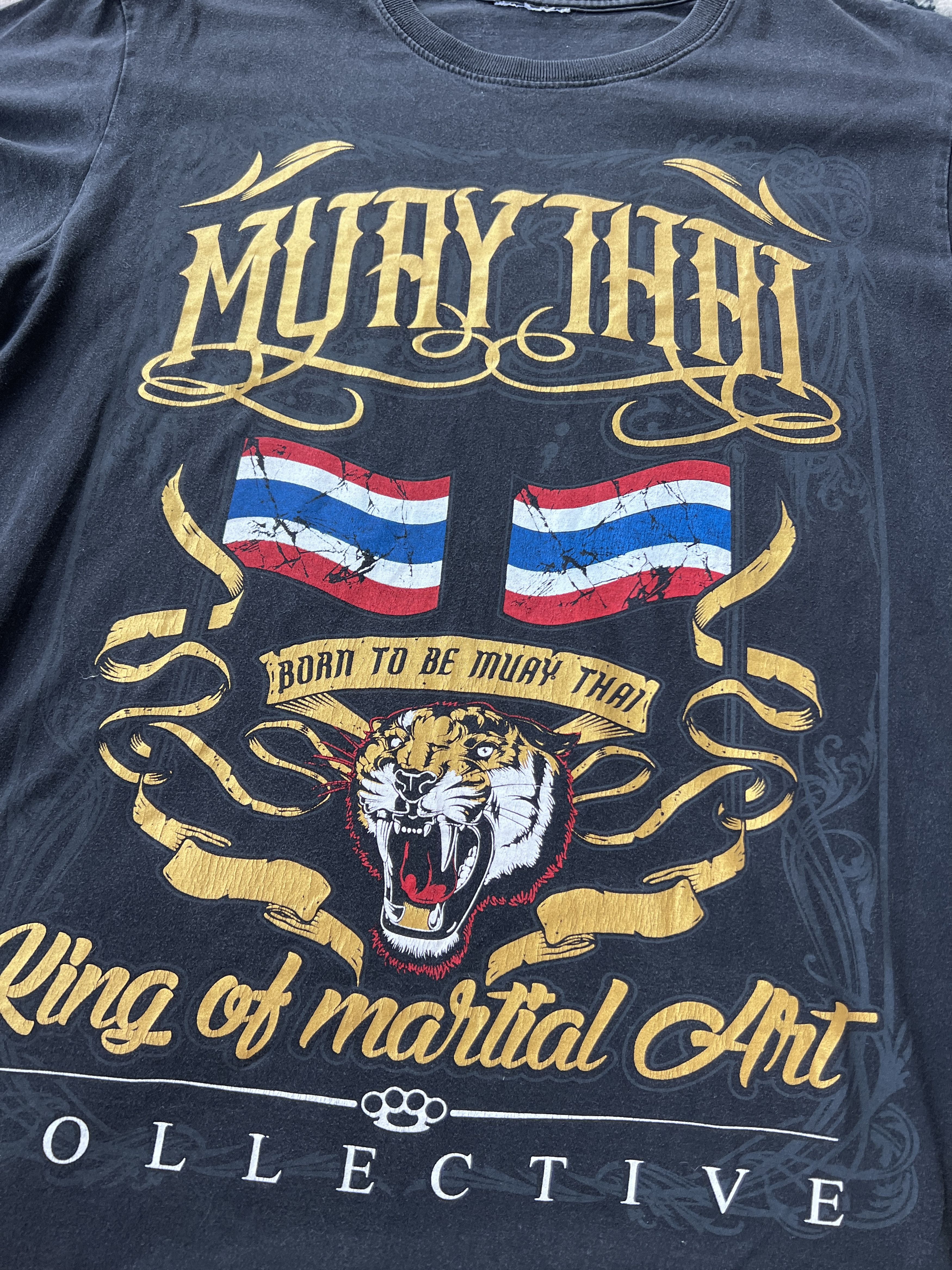 Vintage Muay Thai King of martial Art Collective Tee Size US L / EU 52-54 / 3 - 2 Thumbnail