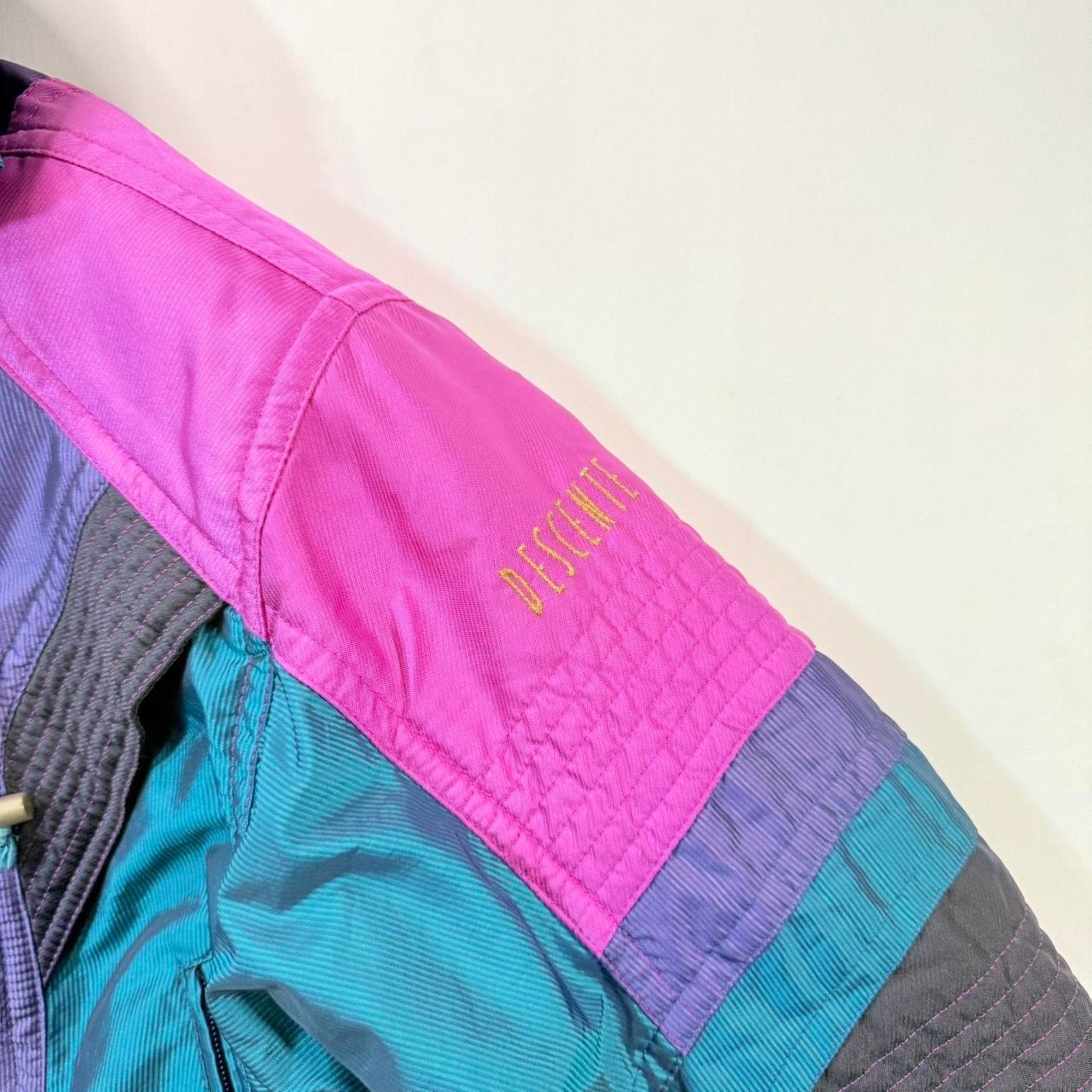 Descente 80s Descente ski jacket - blue and purple colour block Sz 6 Size M / US 6-8 / IT 42-44 - 3 Thumbnail