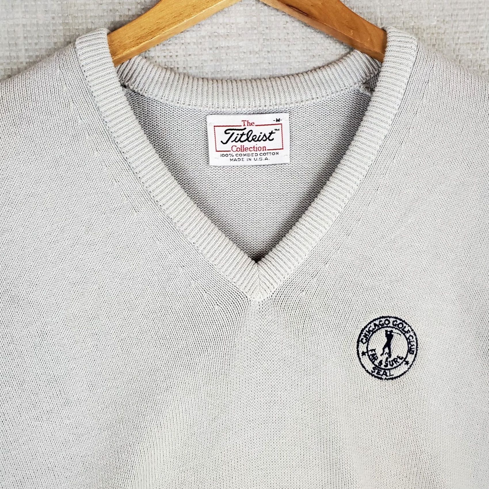 Titleist VINTAGE Titleist x Chicago Golf Vest Shirt Men Medium Gray Size US M / EU 48-50 / 2 - 3 Thumbnail