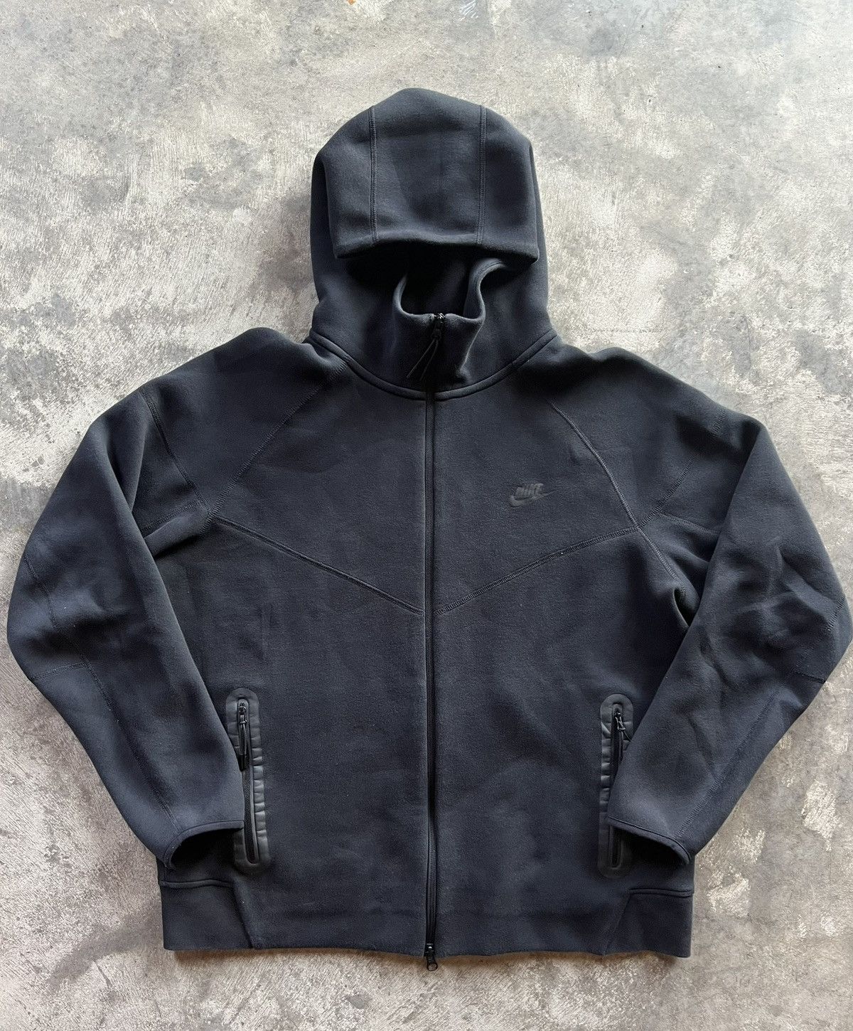 Nike Black Nike Tech Zip-up Size US XL / EU 56 / 4 - 1 Thumbnail