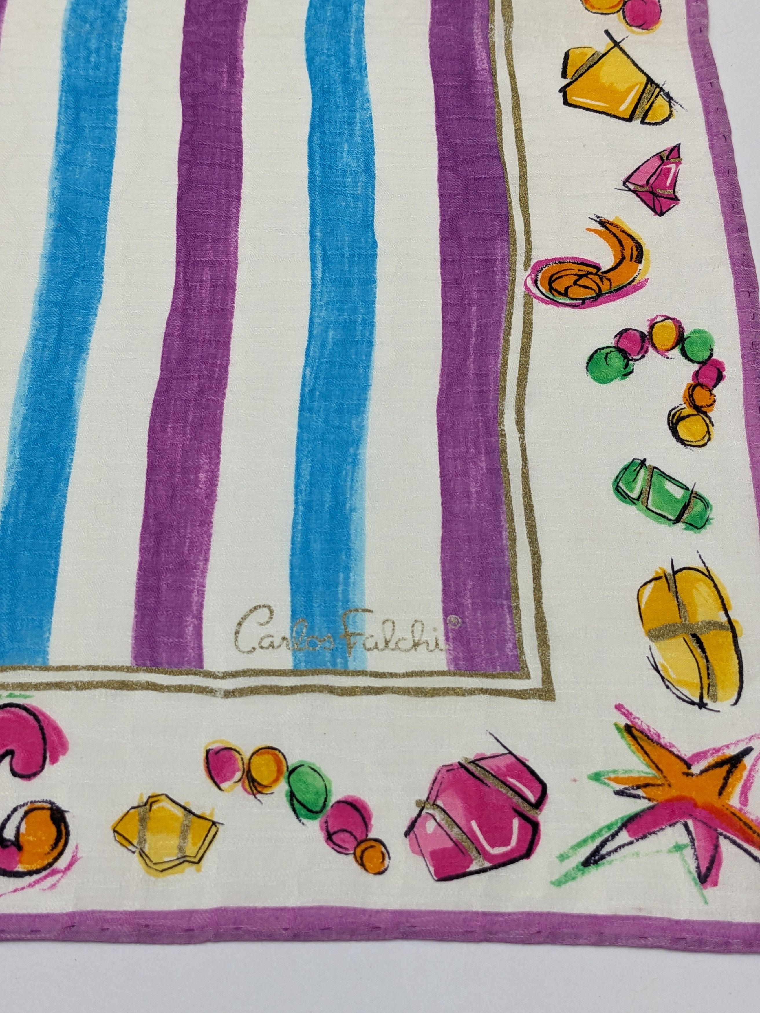 Other Carlos Falchi Artistic Striped Design with Abstract Charms Size ONE SIZE - 2 Thumbnail