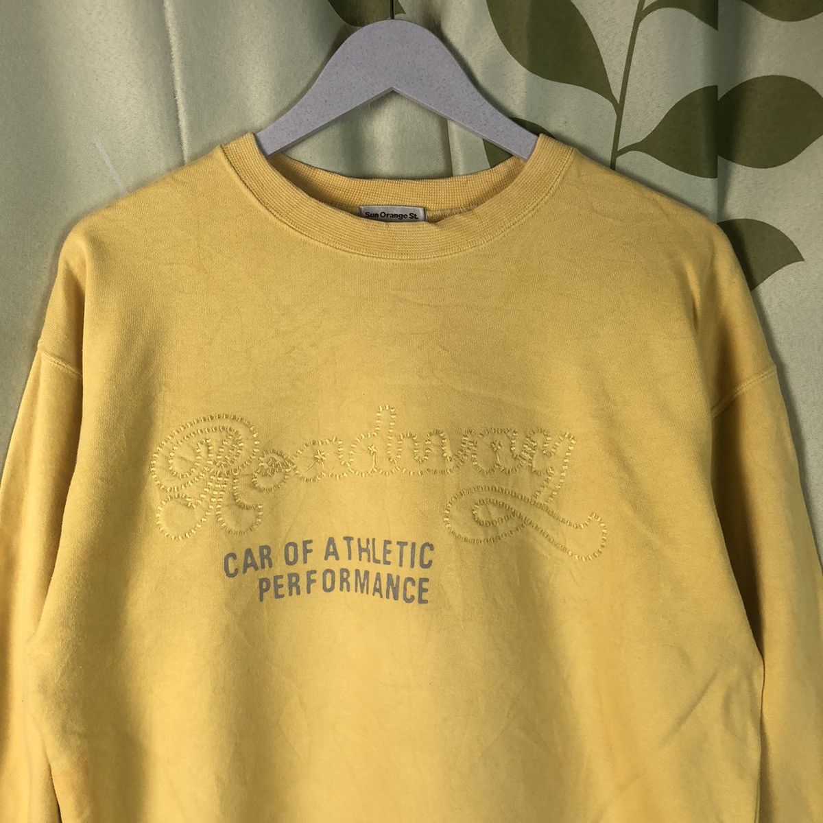 Japanese Brand Sun Orange St Yellow vintage Sweatshirt #7431 Size US M / EU 48-50 / 2 - 5 Thumbnail
