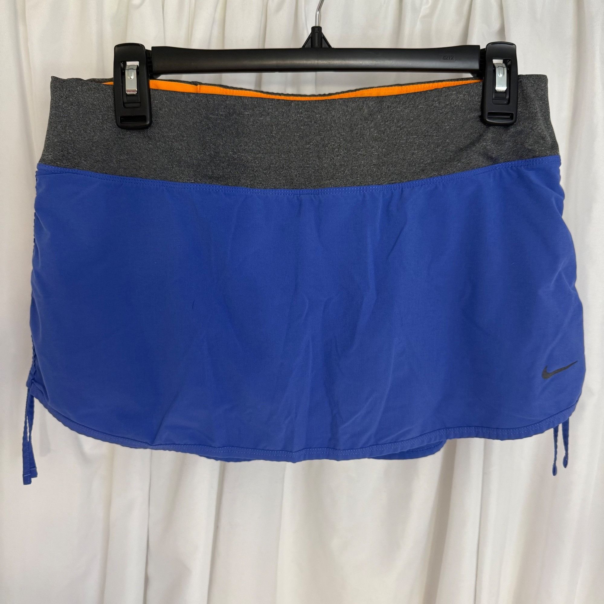Nike Nike Dri-Fit Blue Athletic Skort With Orange Liner & Gray Wa Size 28" / US 6 / IT 42 - 1 Thumbnail