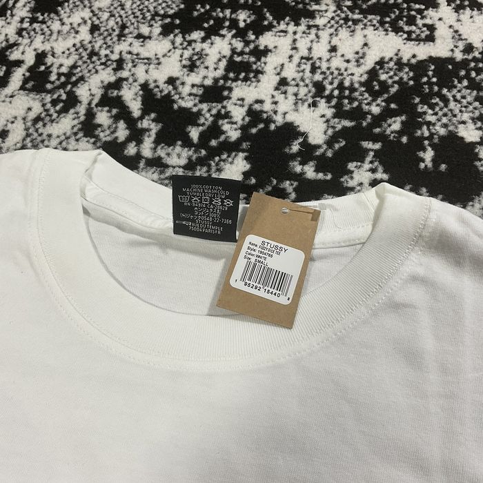 Stussy STUSSY FUZZY DICE TEE IN WHITE - L | Grailed