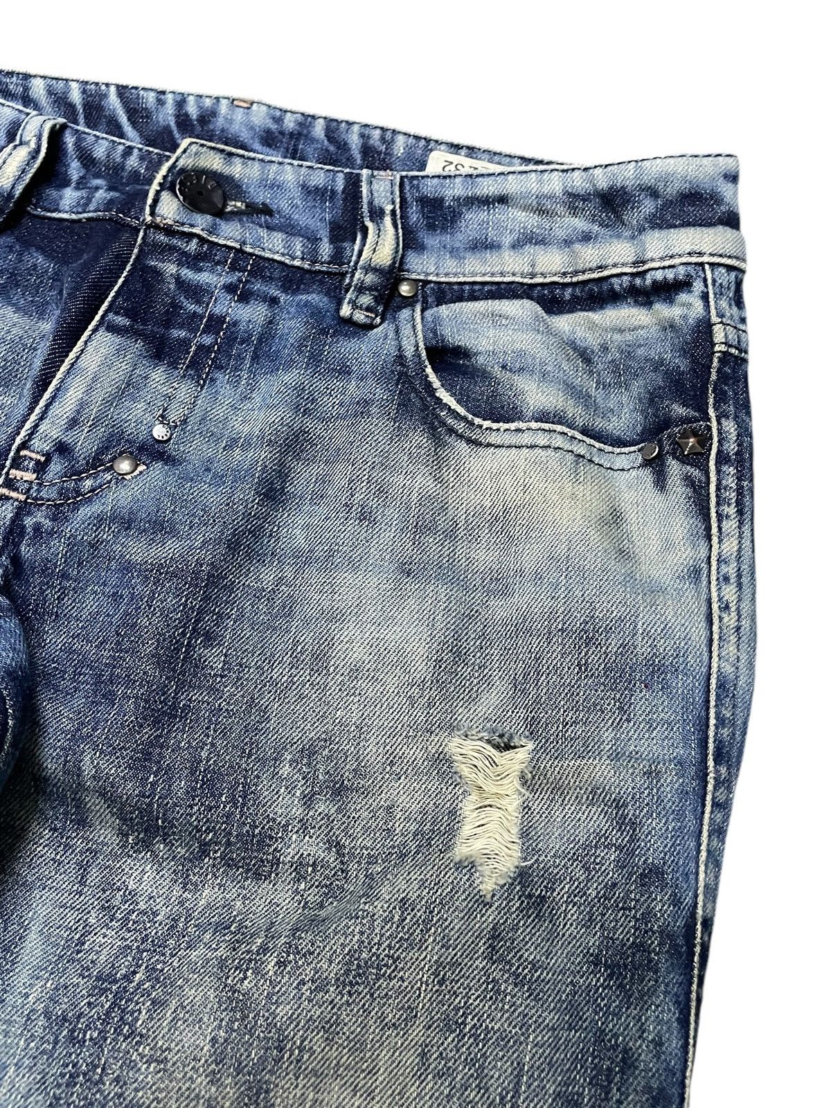 Diesel × Diesel Black Gold Diesel Enzyme Oil Wash Muddy Distressed Jeans Size US 28 / EU 44 - 10 Thumbnail