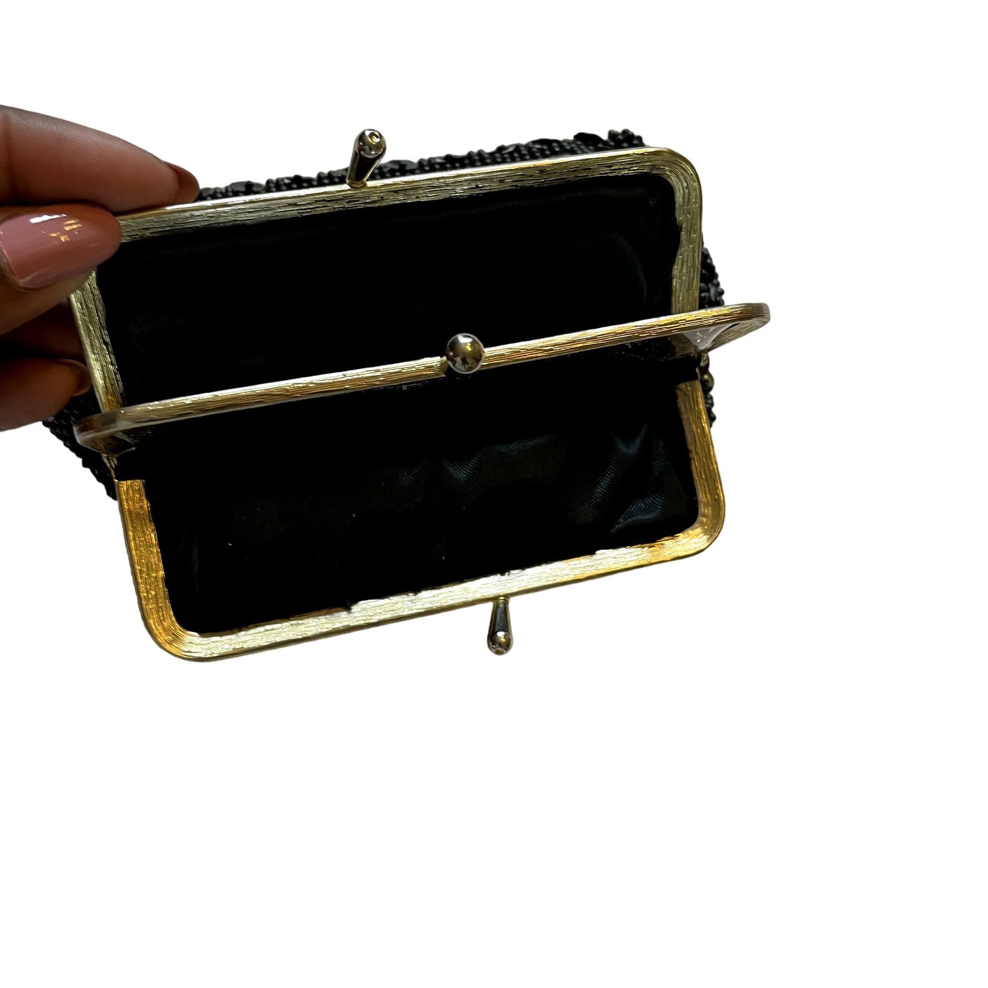 Other Little Black Evening Coin Purse Women Bag Beaded Sequence u Size ONE SIZE - 2 Thumbnail