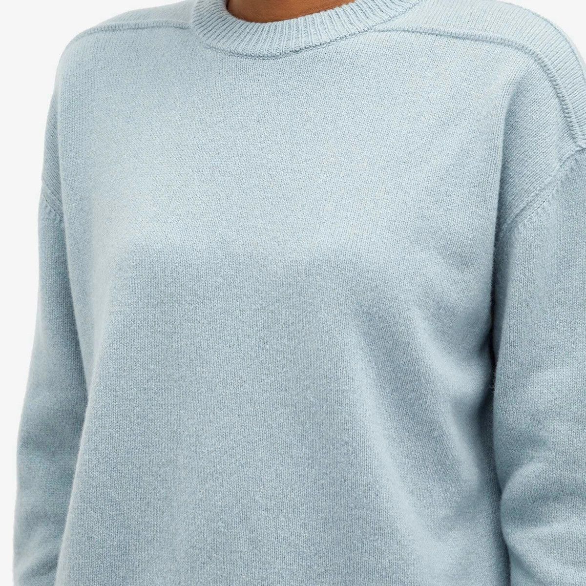Rick Owens o1y0126 Crewneck Sweater in Sky Blue Size S / US 4 / IT 40 - 2 Thumbnail