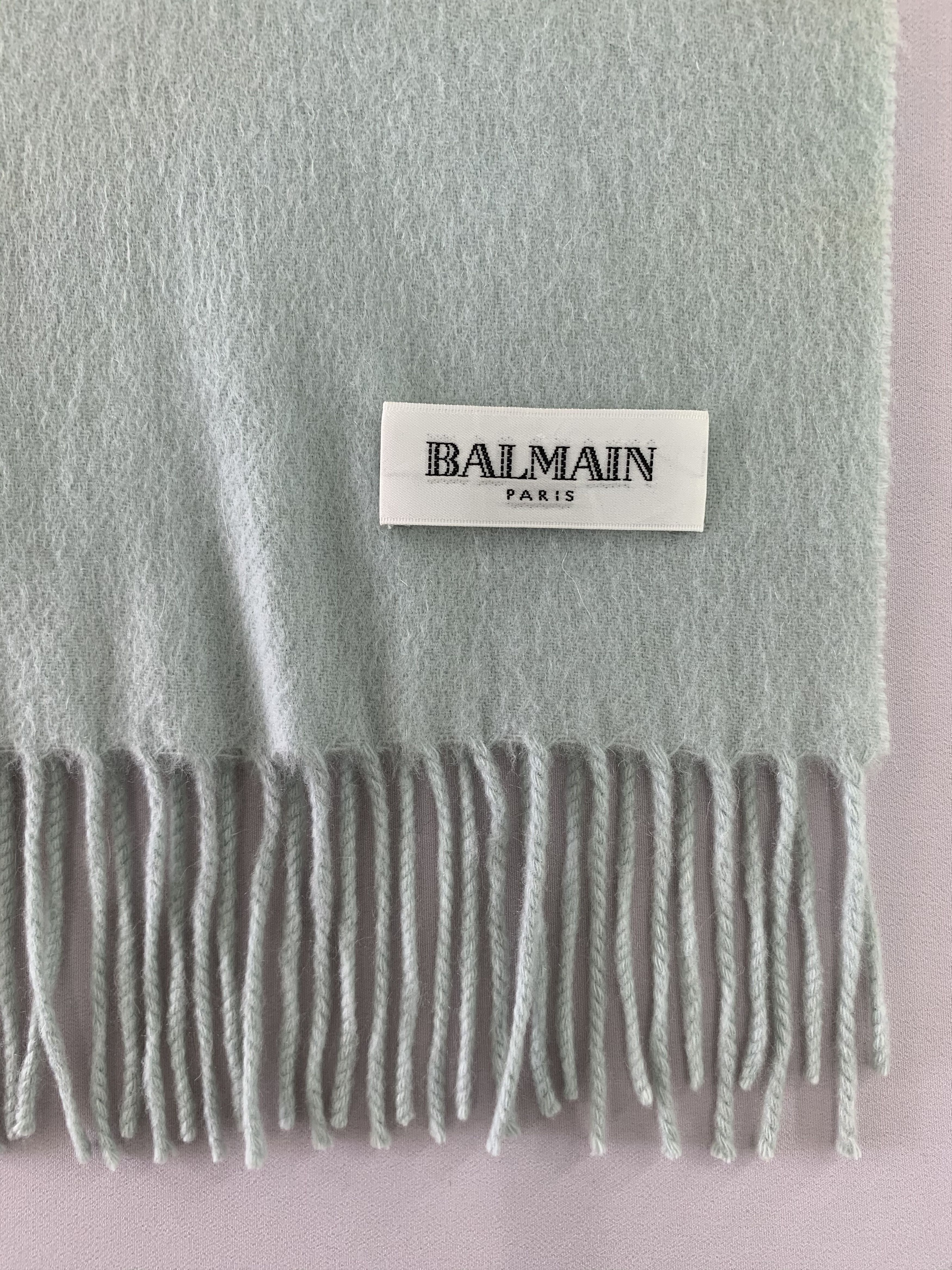 Balmain Balmain Scarf Wool Muffler Neck Wrap BL4321 Size ONE SIZE - 4 Thumbnail