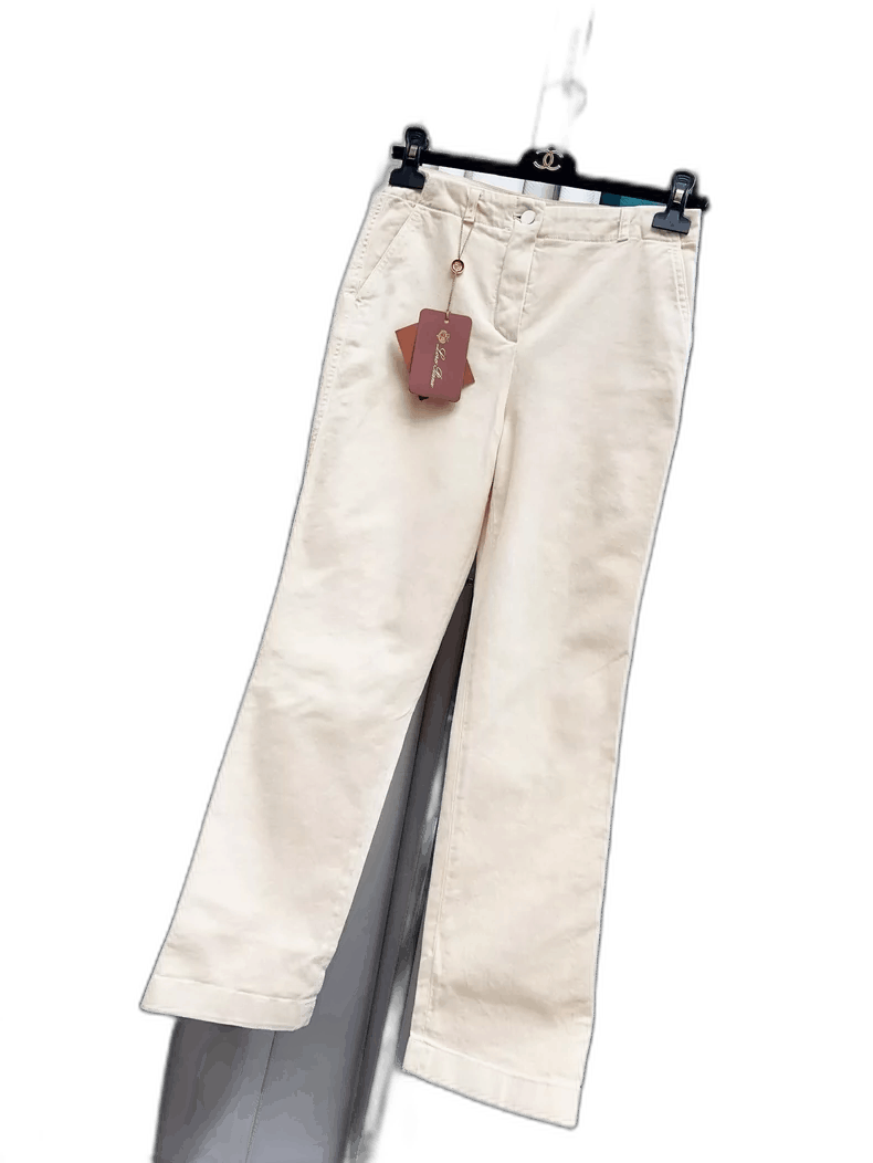 Loro Piana Loro Piana Cream Cotton Long Pants Size 38 Size 38" / US 16 / IT 52 - 1 Thumbnail