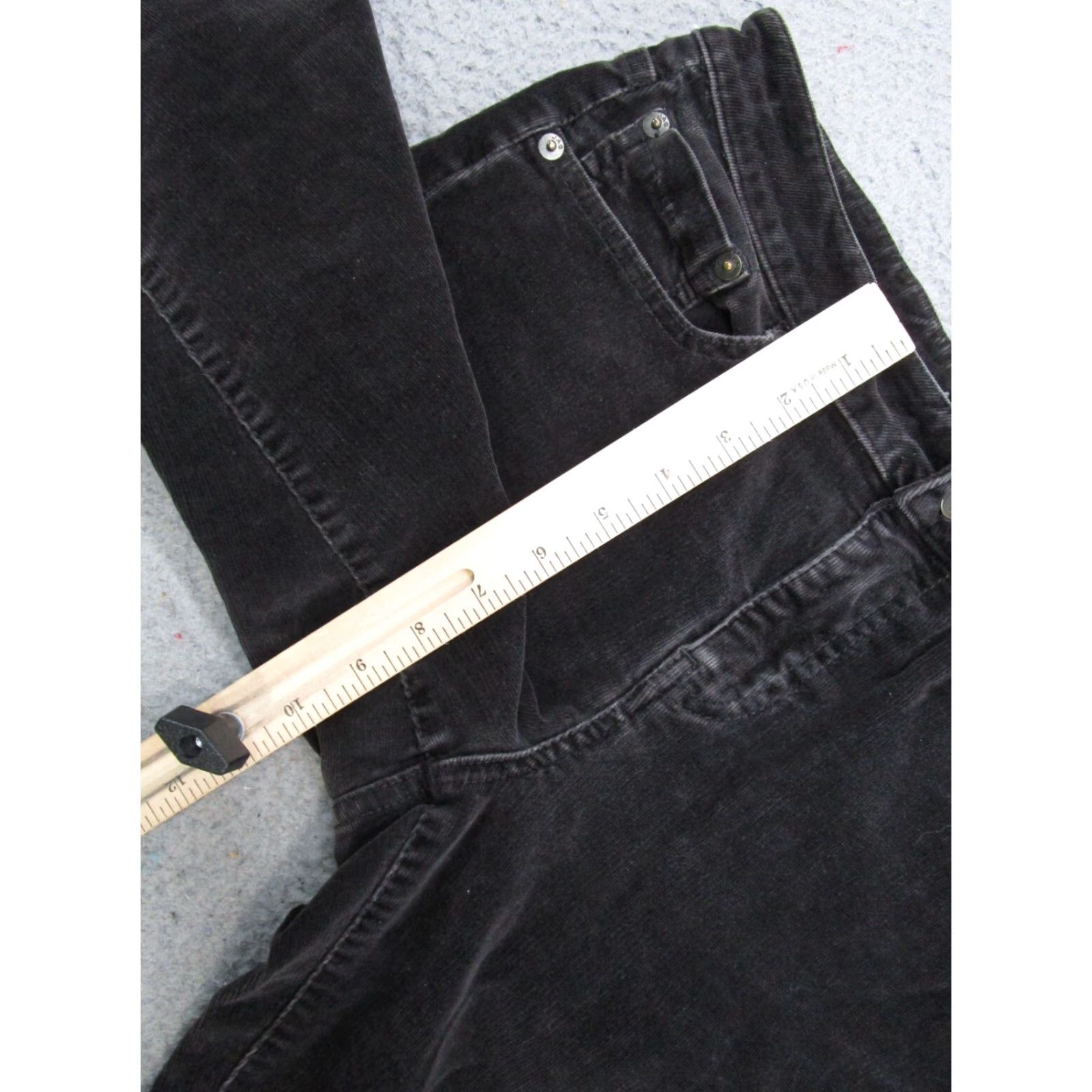 AG Jeans Jag Jeans Women's Casual Black Corduroy Pants Stretch 8P 29x29 Size 30" / US 8 / IT 44 - 7 Thumbnail