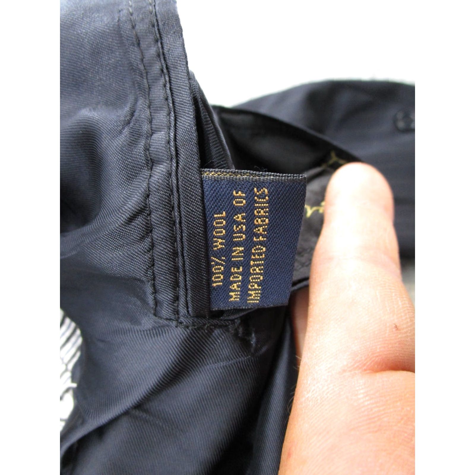 Brooks Brothers Brooks Brothers Blazer Suit Jacket Blue Pin Striped Wool Size 43 Regular Notch Lapel Three-Button Single-Breasted Men Dress Coat Daily Casual Wedding Size 46R - 5 Thumbnail