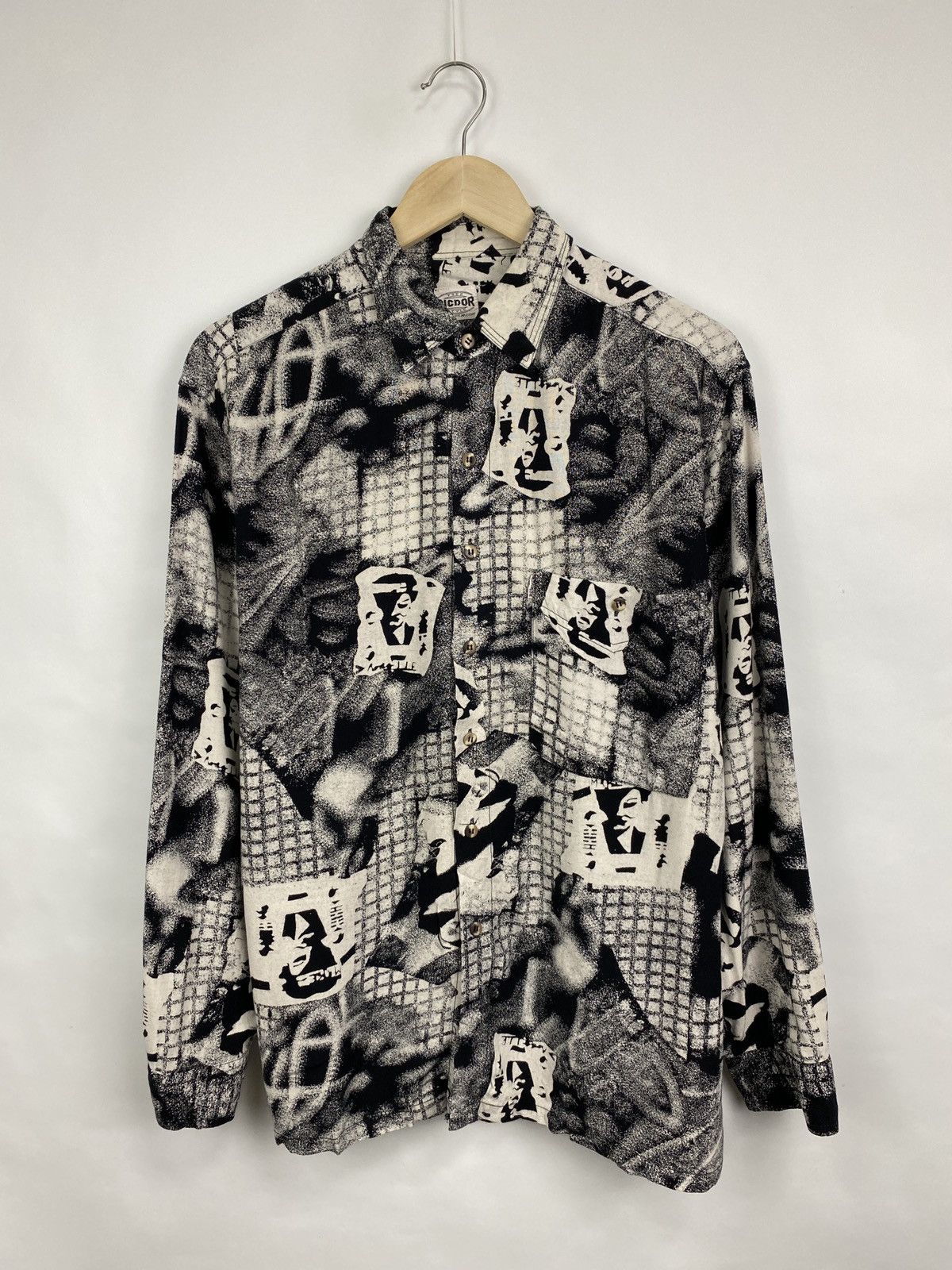 Affliction 🇺🇸 Avant Garde Opium Style Art Shirt Y2K Retro Anarchy Size US XL / EU 56 / 4 - 3 Thumbnail