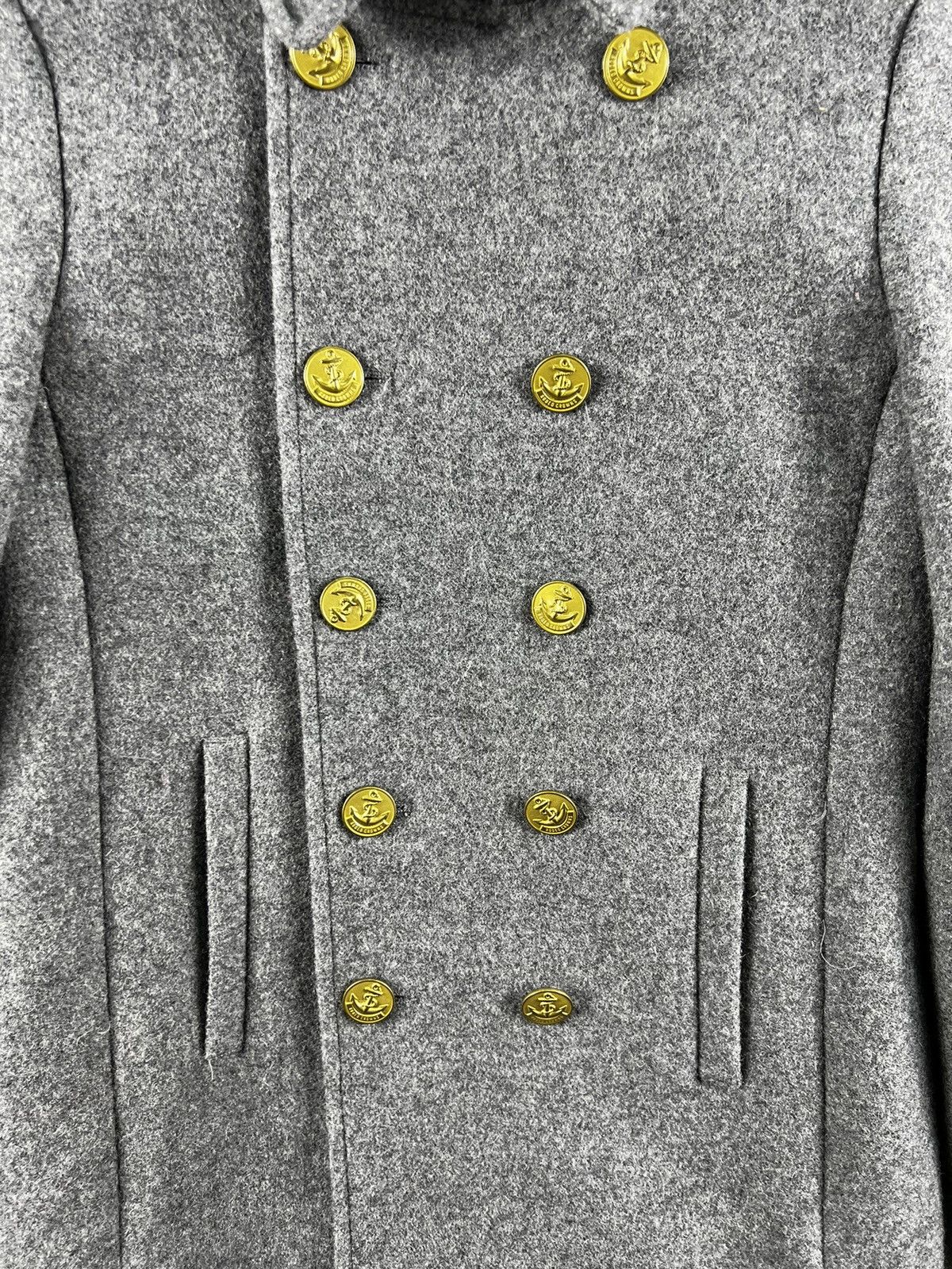 Japanese Brand ⚡️ RODEO CROWN WOOL PEACOAT MILITARY STYLE JACKET Size S / US 4 / IT 40 - 4 Thumbnail