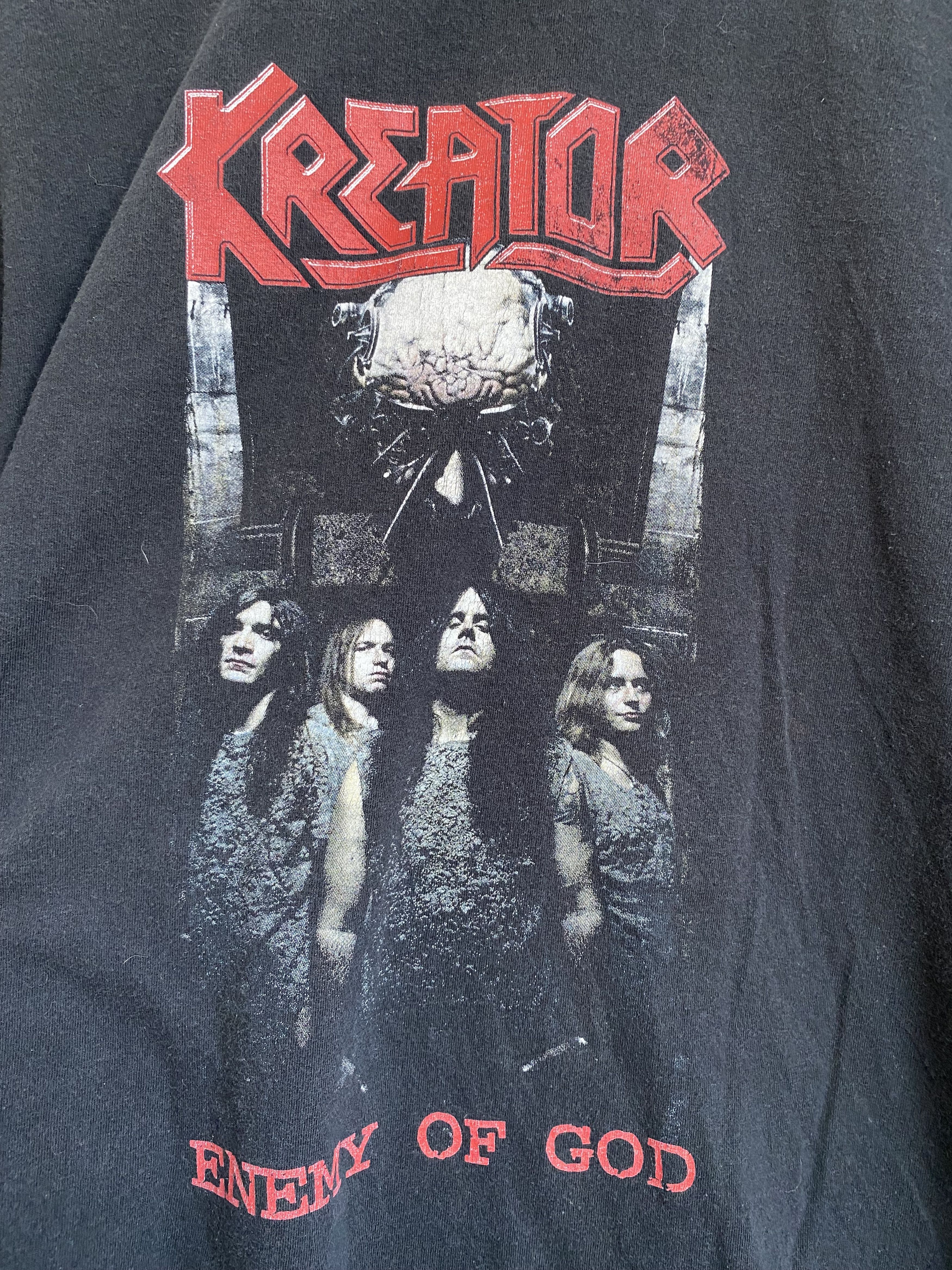 Band Tees × Vintage Vintage 2005 KREATOR enemy of god long sleeve t-shirt Size US XL / EU 56 / 4 - 4 Thumbnail