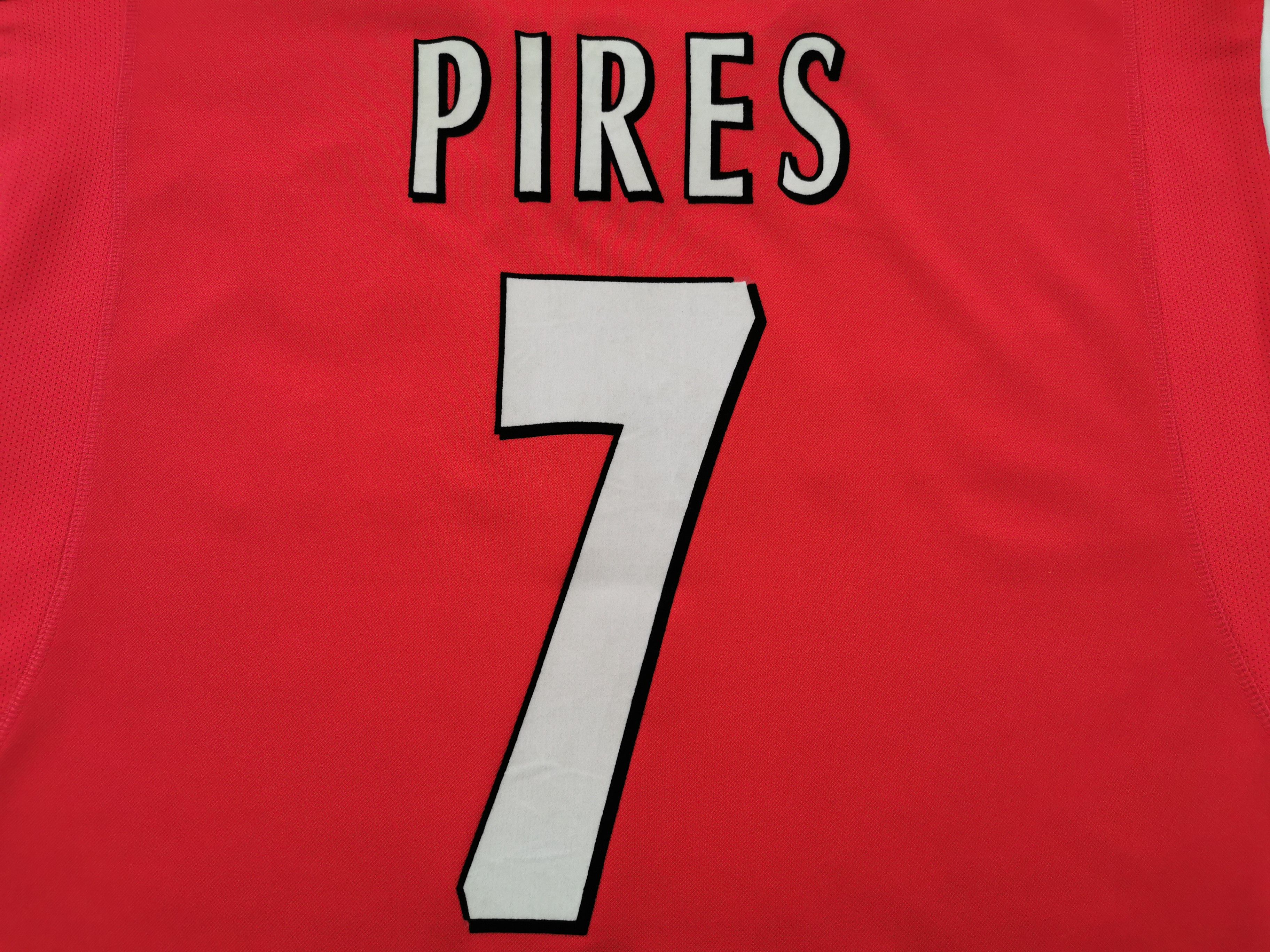 Nike Vintage 90s Nike Arsenal F.C. Pires #7 Made In Portugal Size US XL / EU 56 / 4 - 7 Thumbnail