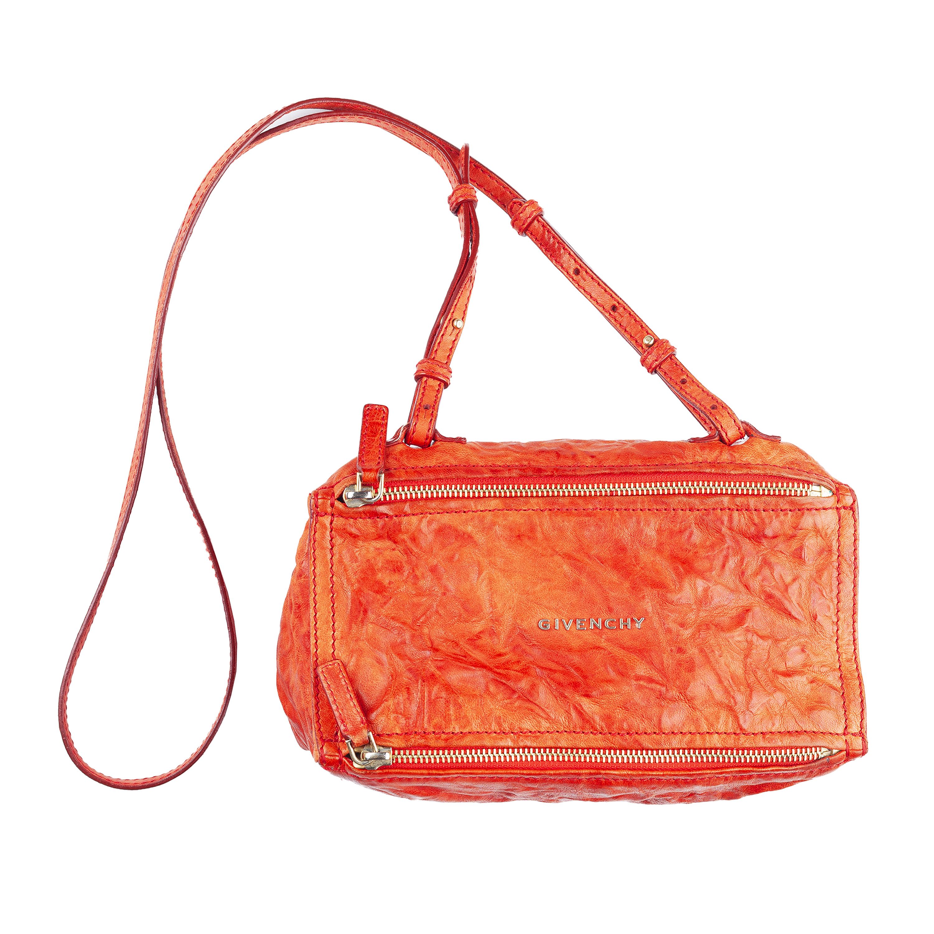 Givenchy Givenchy Paris Goatskin Coral Mini Pandora Vintage Bag Size ONE SIZE - 1 Thumbnail