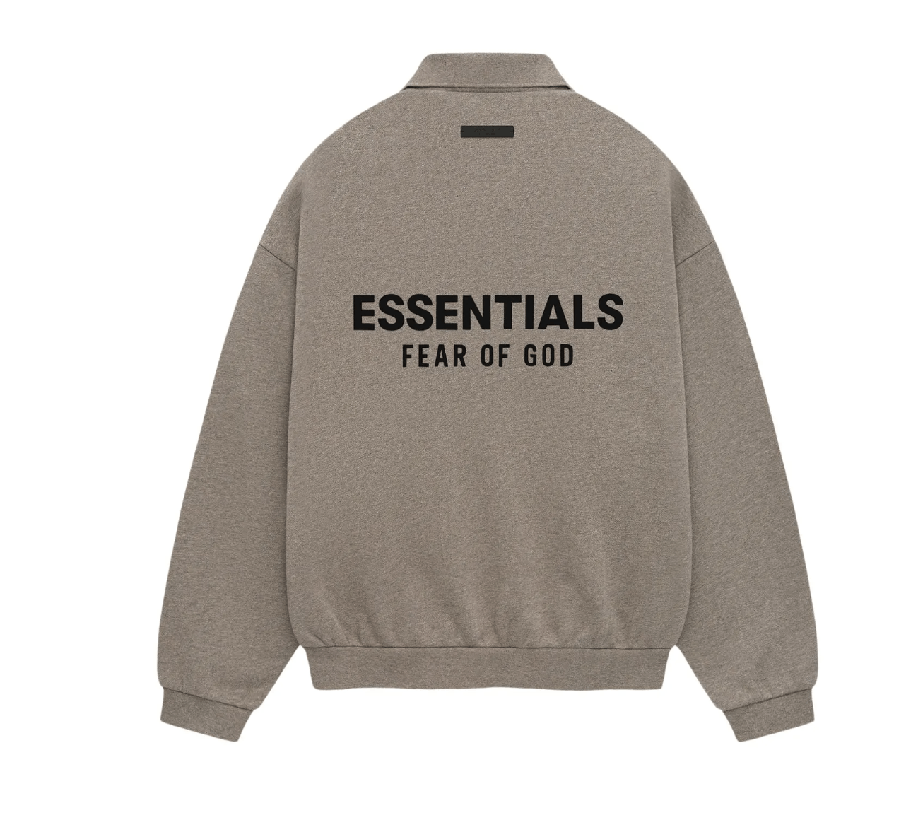 Fear of God Essentials Fleece Polo Heather Gray Size S