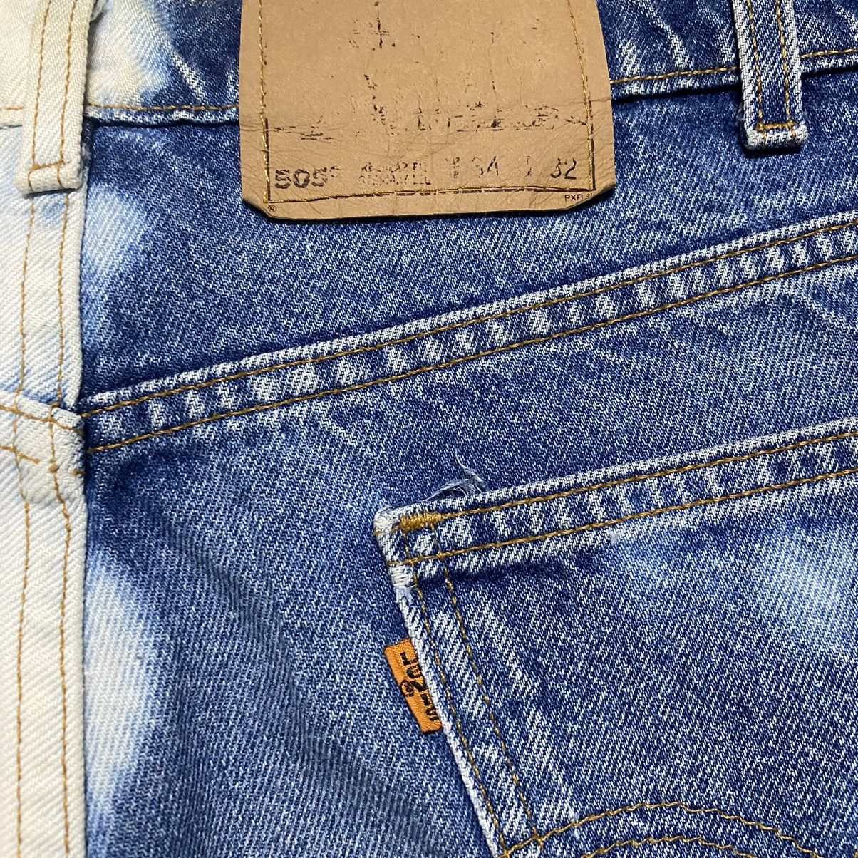 Levi's Vintage 90s Levis 505 Regular Fit Straight Leg Jeans Bleach Size US 33 - 17 Thumbnail