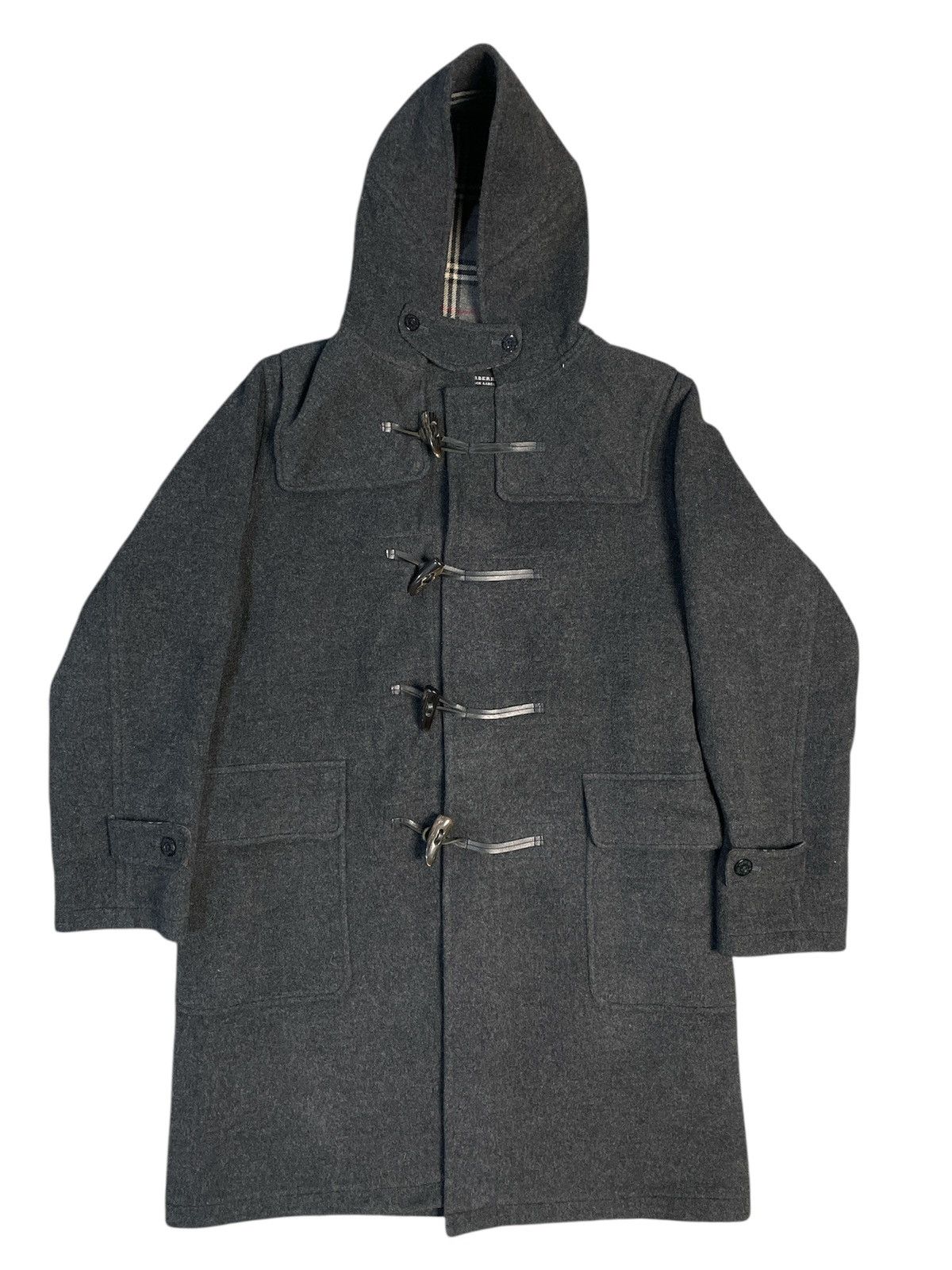 Burberry Burberry Black Label Nova Check Duffle Wool Coat Size US L / EU 52-54 / 3 - 1 Thumbnail