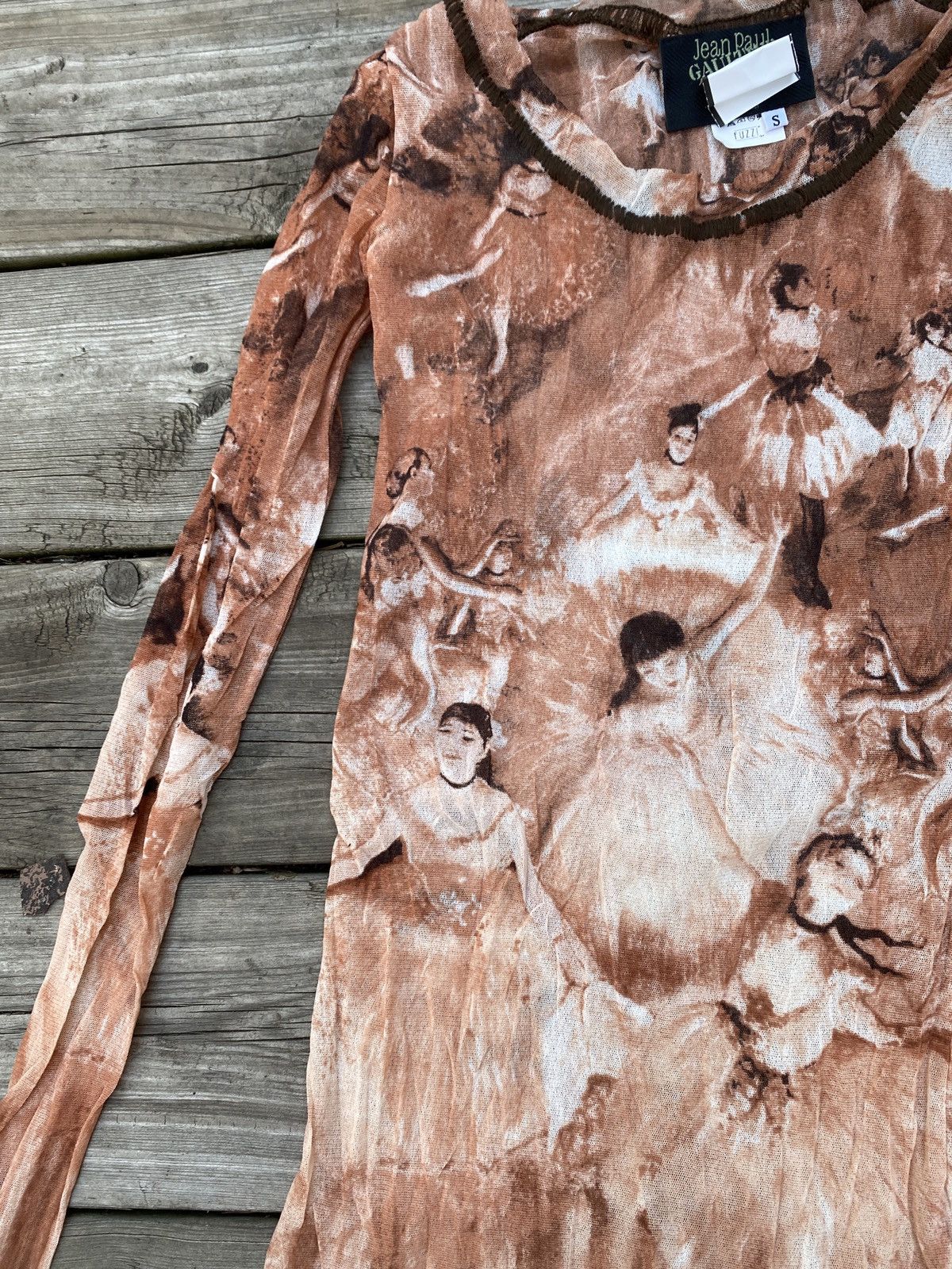 Jean Paul Gaultier × Vintage SS04 Jean Paul Gaultier Edgar Degas Ballerina Sheer Shirt Size S / US 4 / IT 40 - 5 Thumbnail