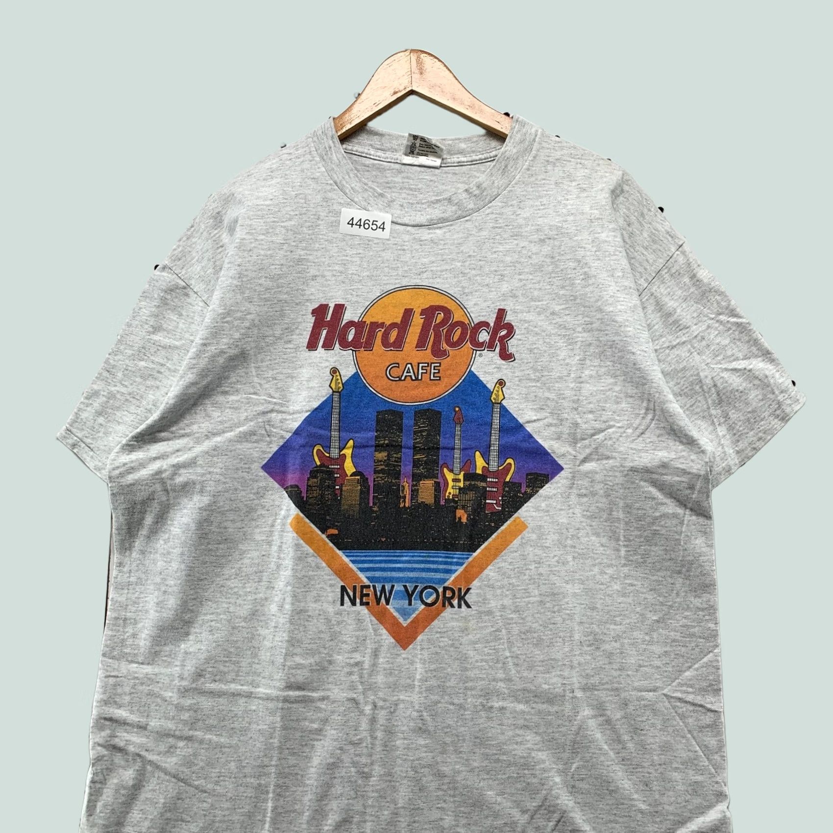 Hard Rock Cafe Vintage Hard Rock Cafe Shirt Mens XL New York Gray Single Stitch 90s Size US XL / EU 56 / 4 - 1 Thumbnail