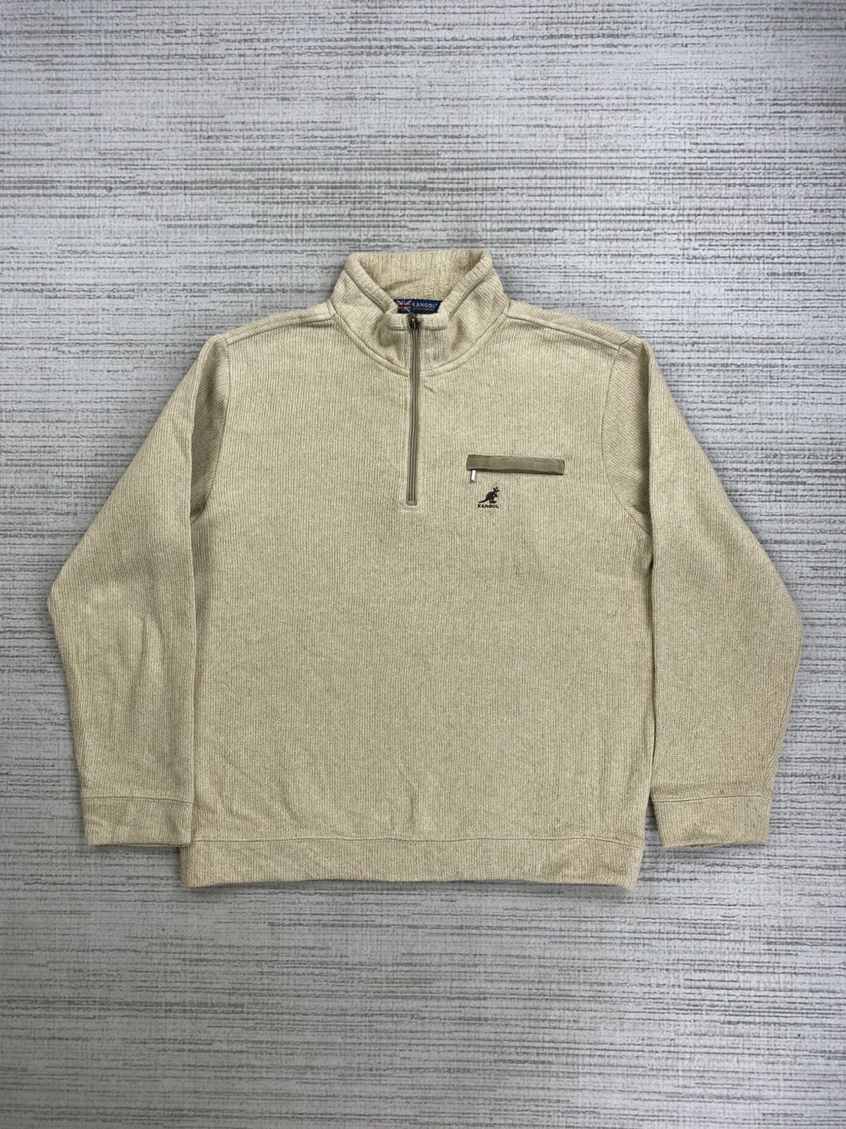 Vintage 90s Kangol Embroidery Logo Halfzipper Sweatshirt