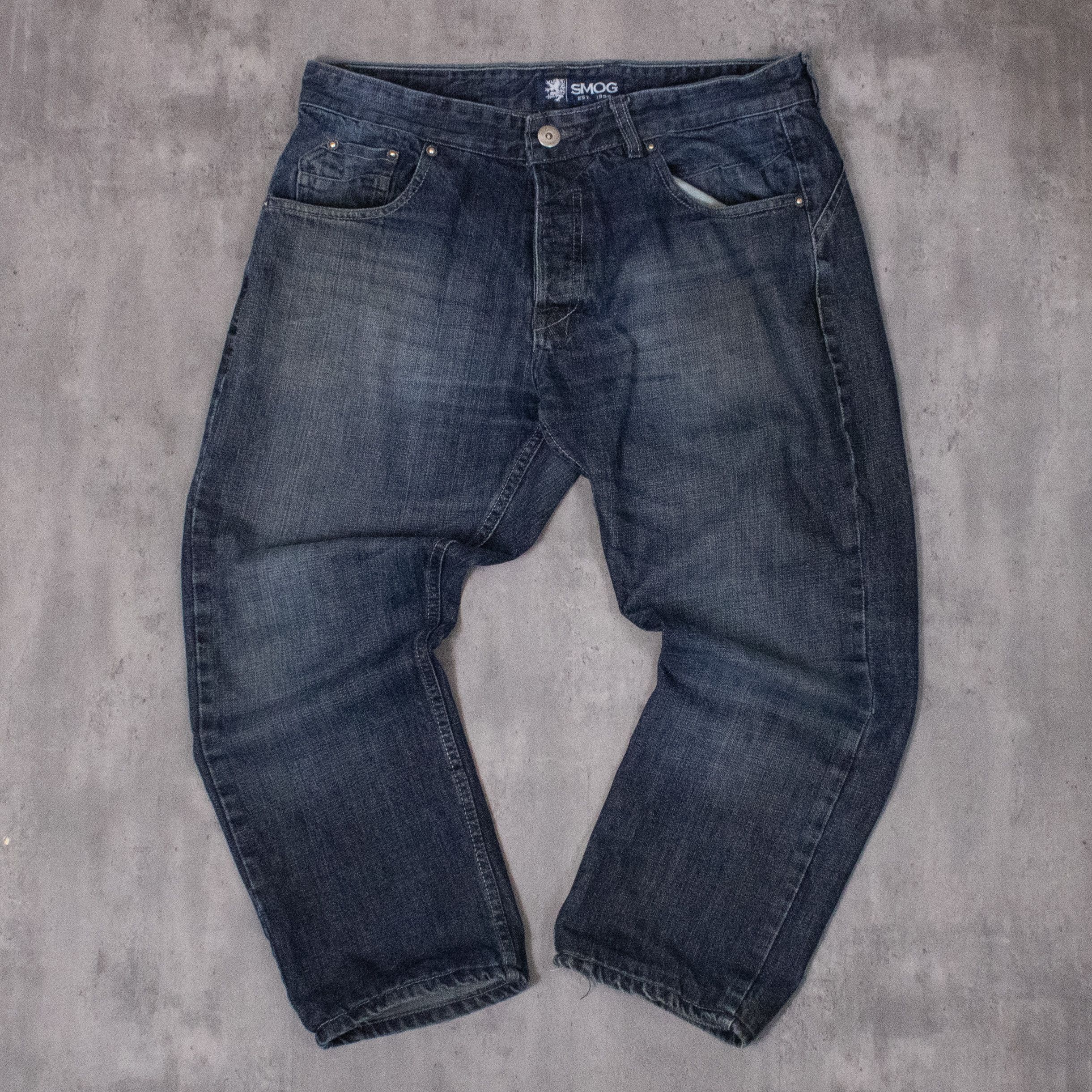 Other Y2K 2000's Smog Baggy Relax Fit Carrot Fit Indigo Denim Size US 36 / EU 52 - 3 Thumbnail