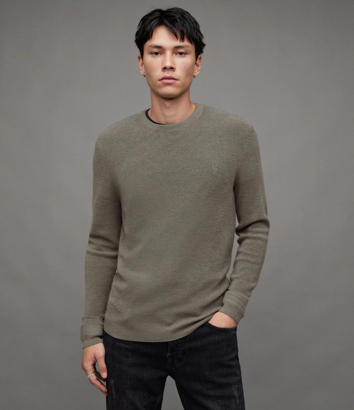 Allsaints Ivar Merino Crew Wool Sweater Jumper