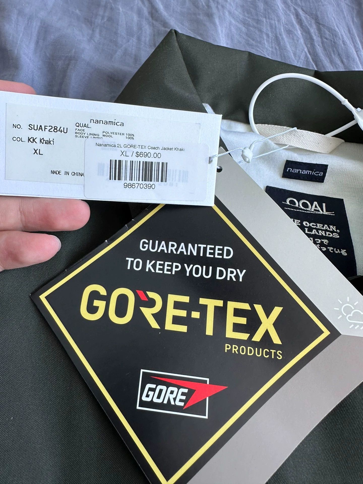 Nanamica NANAMICA 22AW 2L GORE-TEX COACH JACKET XL SUAF284U Size US XL / EU 56 / 4 - 5 Thumbnail