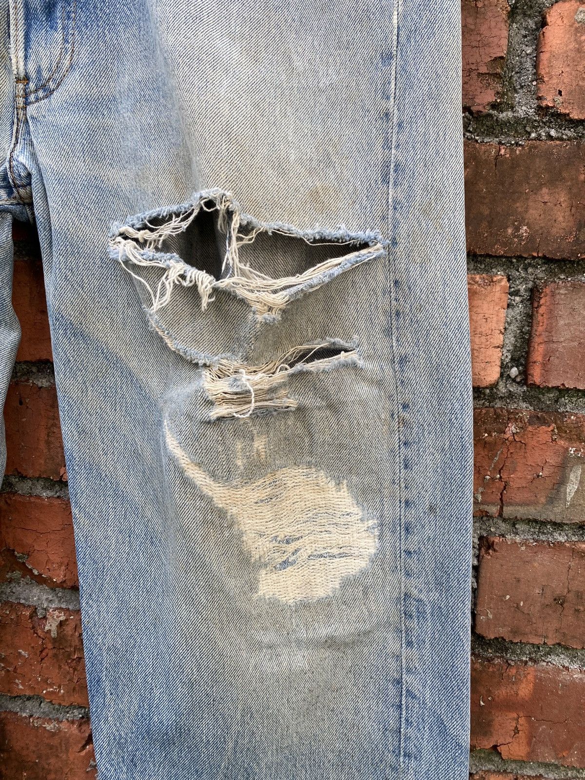 Levi's Vintage Clothing W35x27.5 Vintage levi's 501 distressed made in USA Size US 35 - 5 Thumbnail
